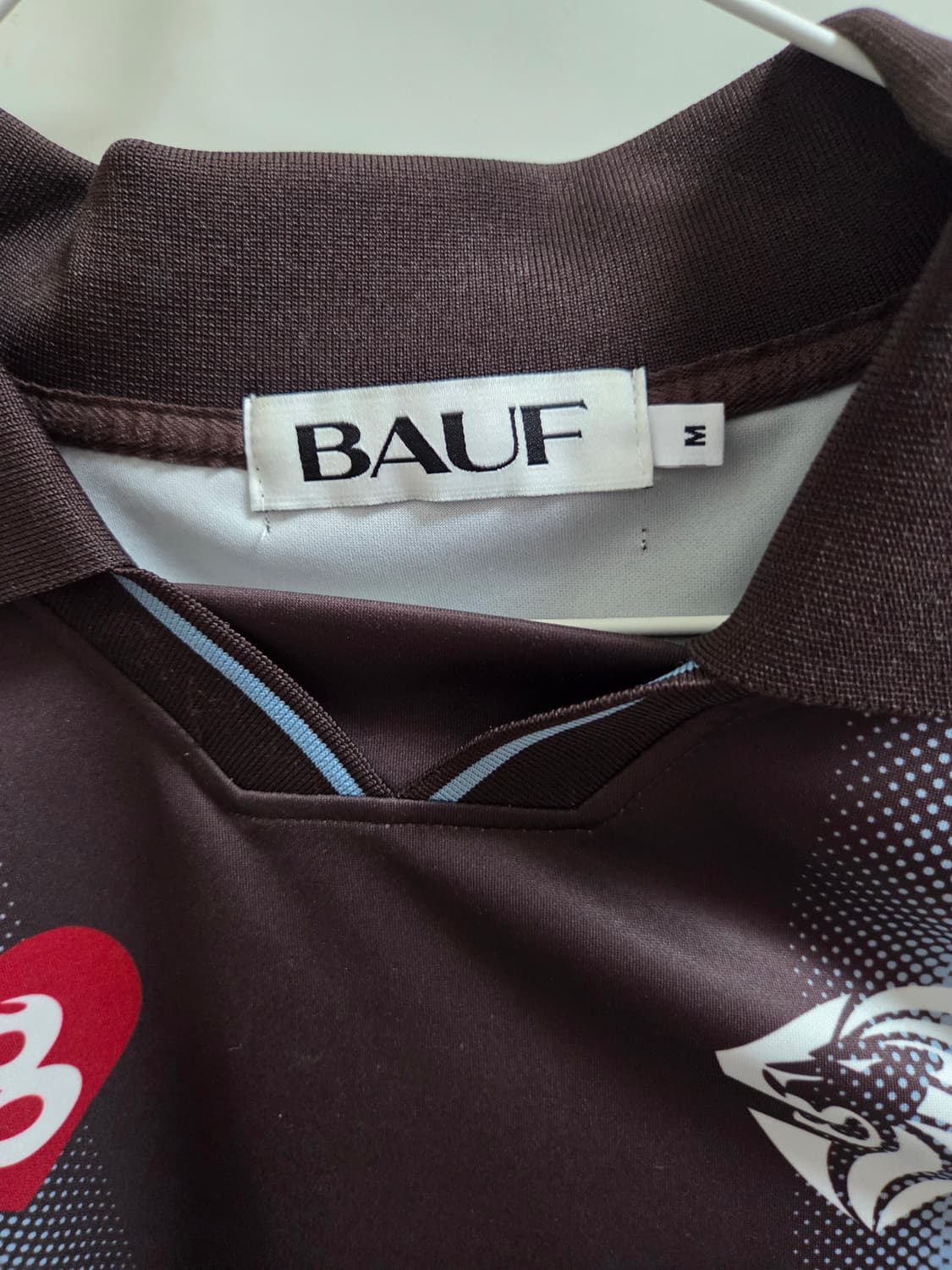 [M]Bauf 바우프 싸커 축구 엠블럼 풋볼 져지 빈티지 스카이블루 상품이미지3