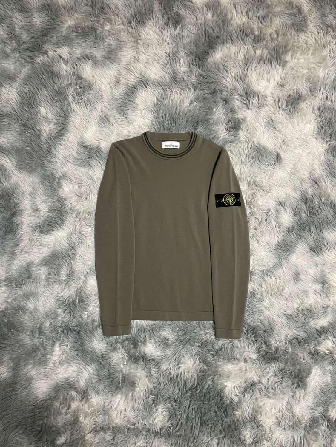 [S size] 스톤아일랜드 니트 롱슬리브 카키 상품이미지1