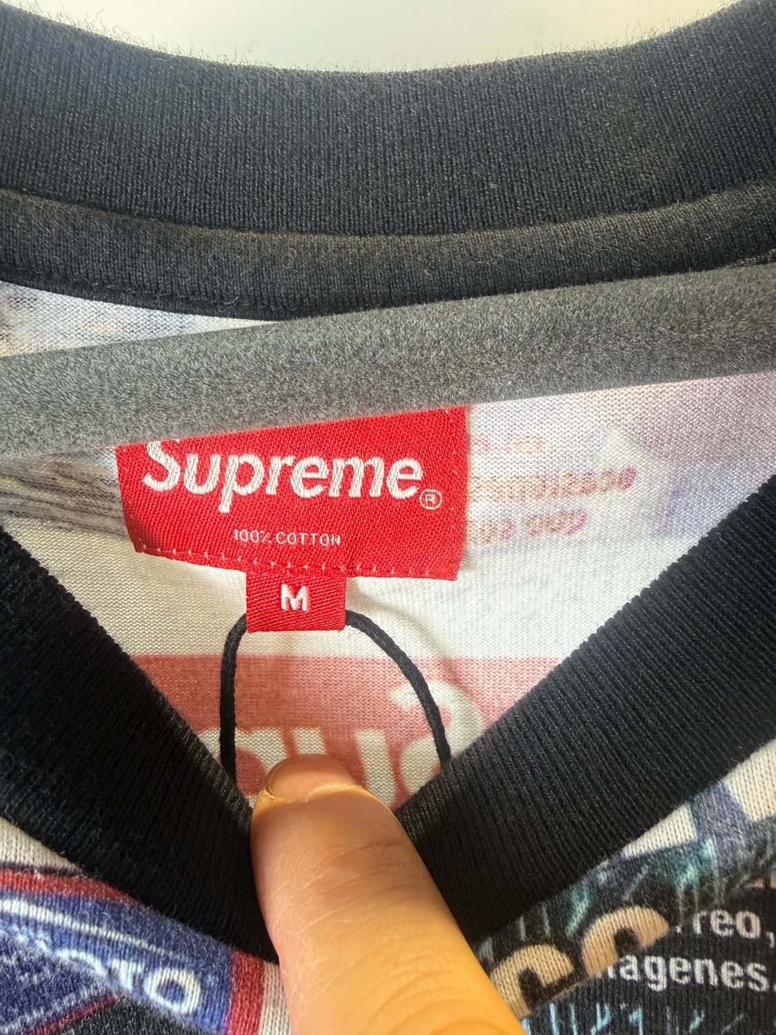 슈프림 헤드라인 프린트 티셔츠  상품이미지3