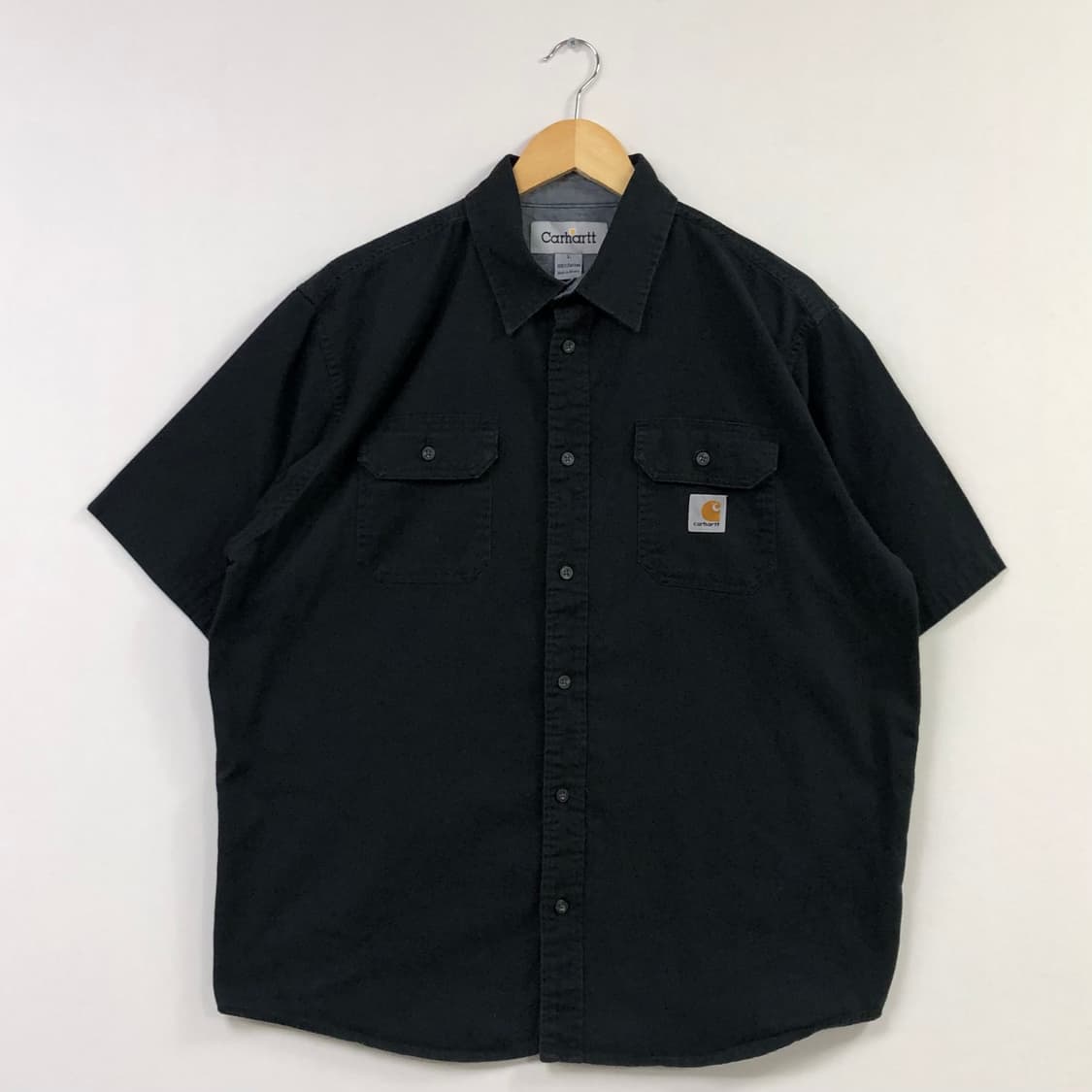 XL 칼하트 블랙 워크 셔츠 상품이미지2