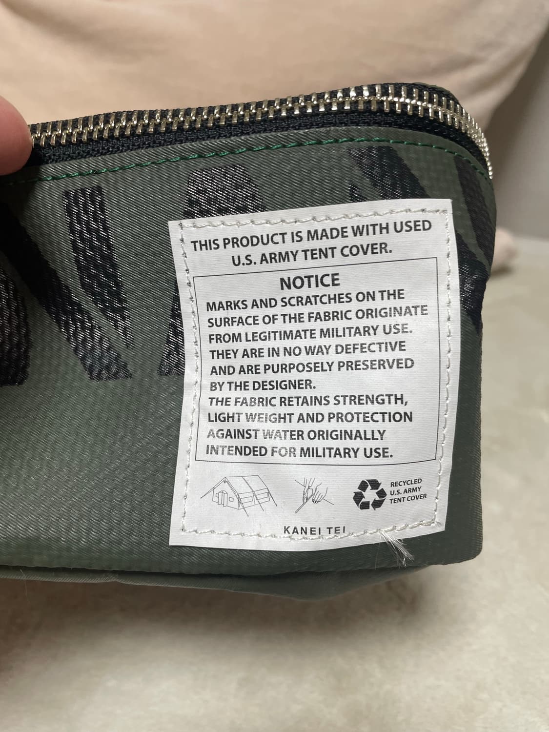 카네이테이 U.S. Army 파우치 big 사이즈 상품이미지2