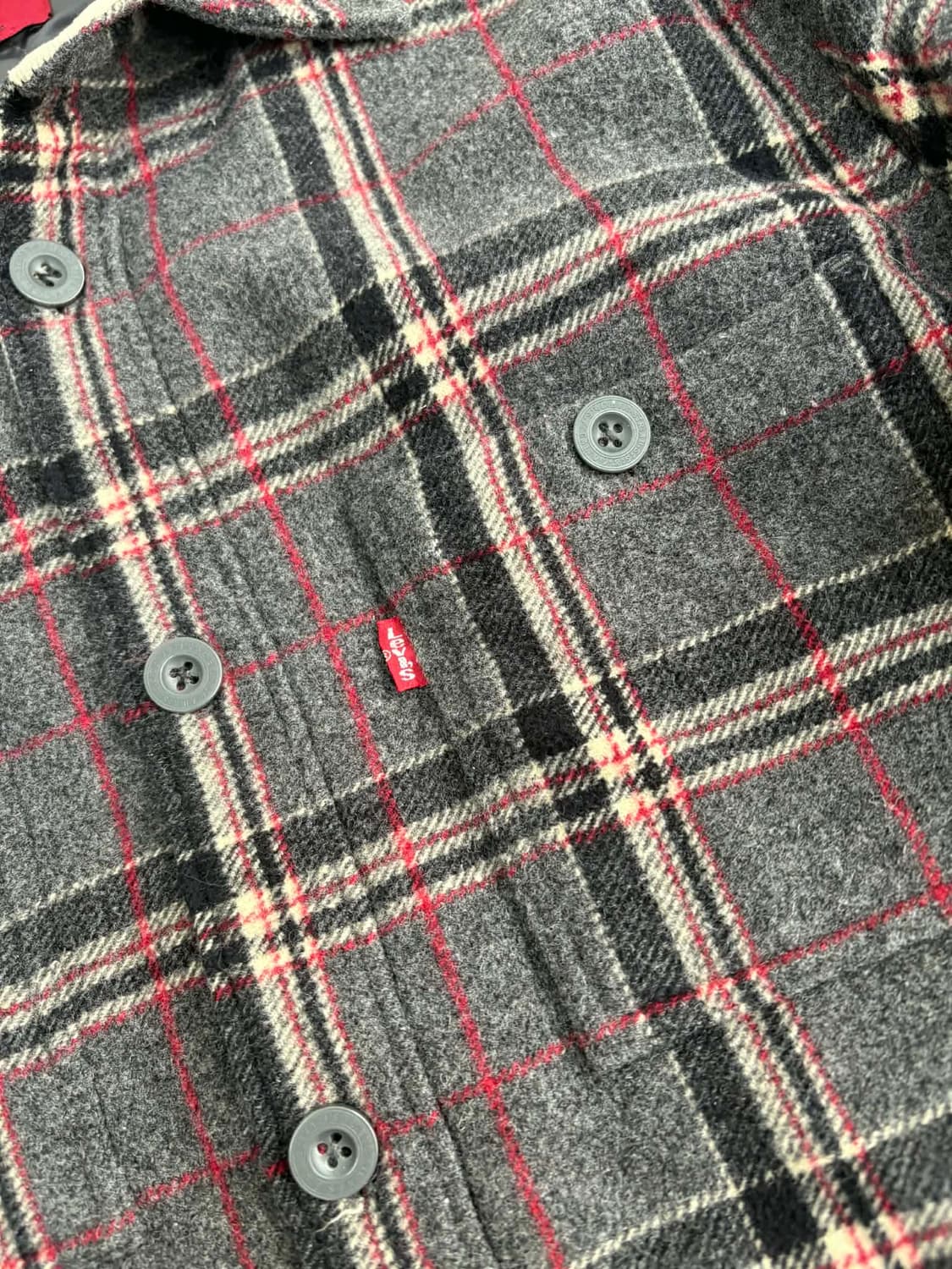 [100] 리바이스 울 체크 퀄팅 셔츠 자켓 상품이미지6