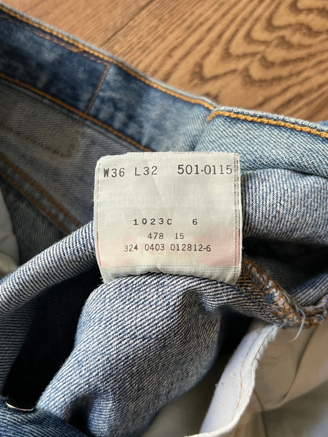 [36]00's 리바이스 USA 501 빈티지 페이딩 스트레이트 데님팬츠 상품이미지6