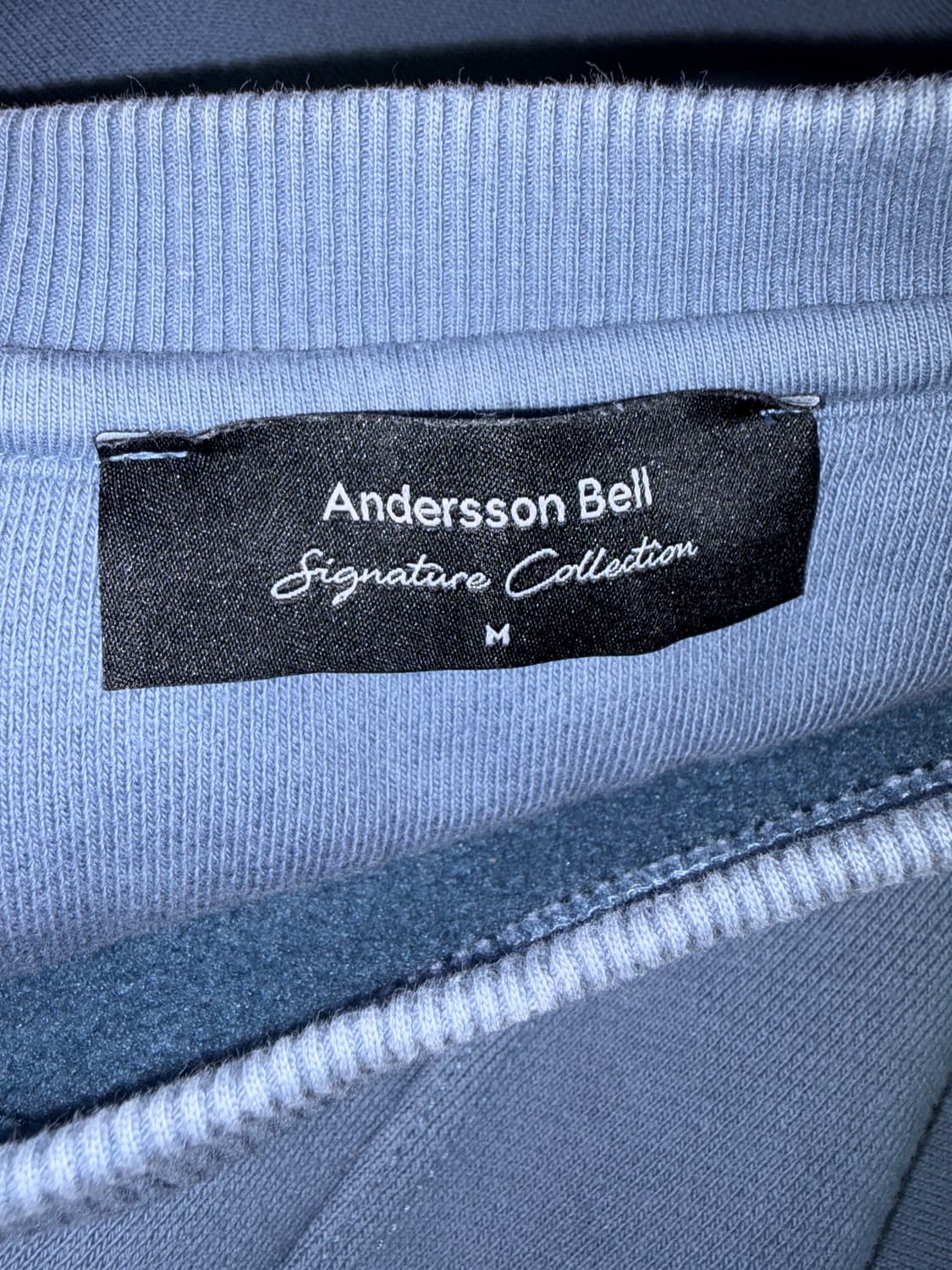 앤더슨벨 시그니처 컬렉션 맨투맨 M 블루 상품이미지1