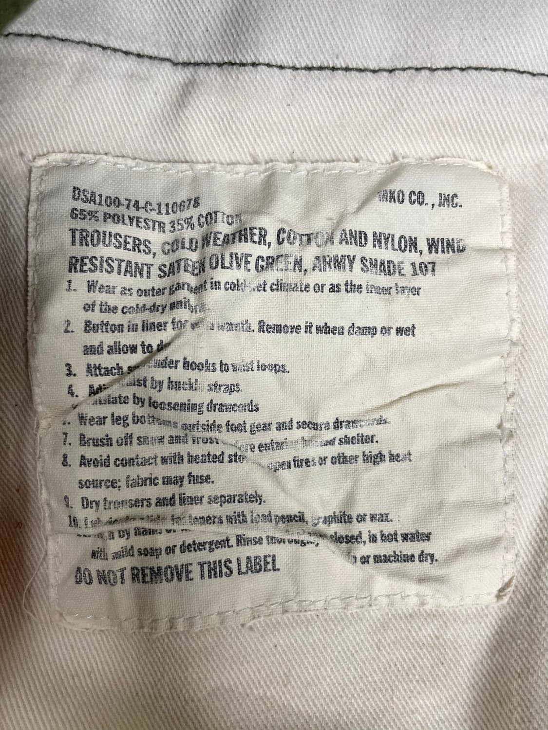 택포) 미군 M65 필드팬츠 카고바지 상품이미지3