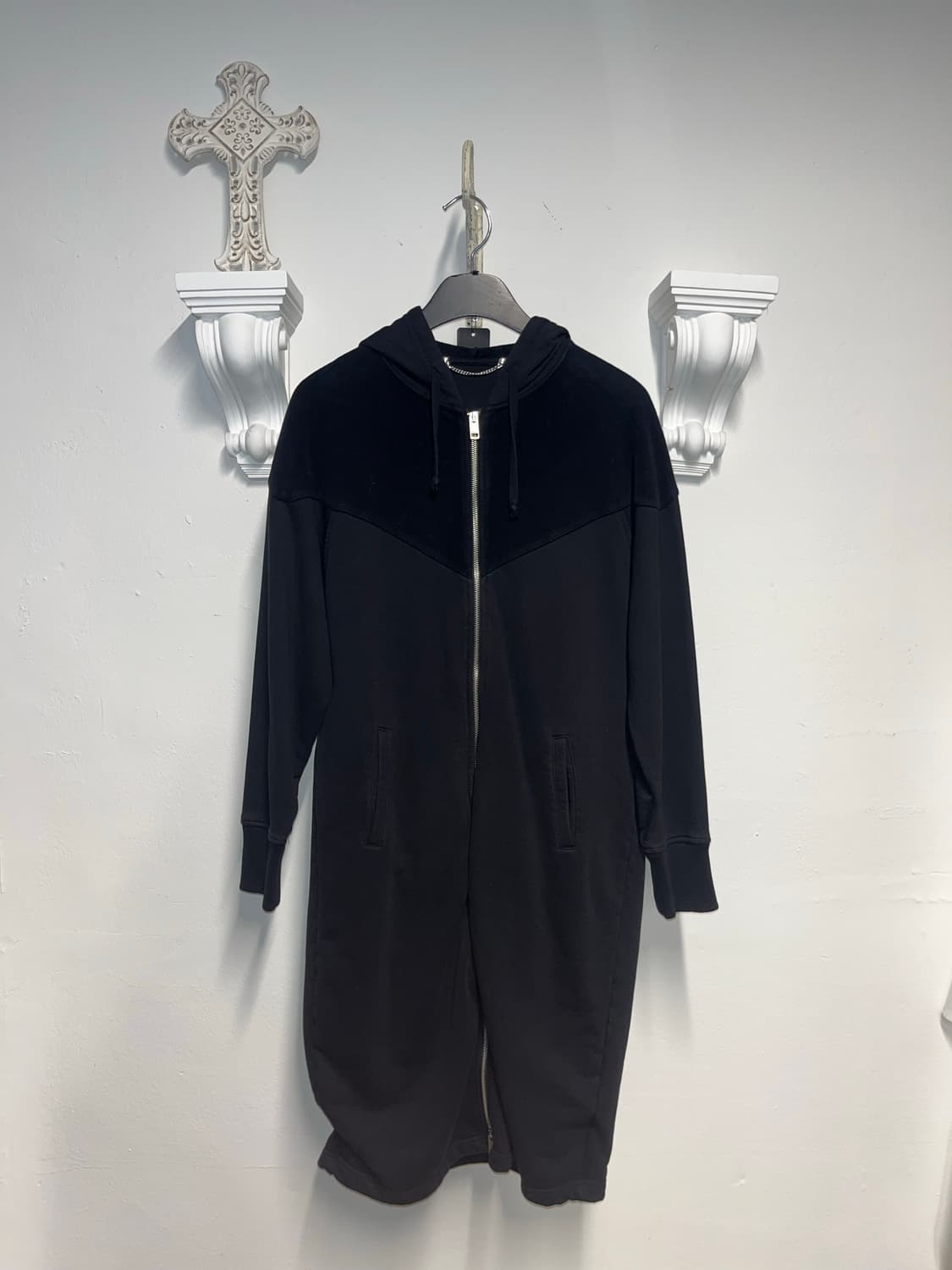 디젤 DIESEL 별 자수 롱후디 L 상품이미지1