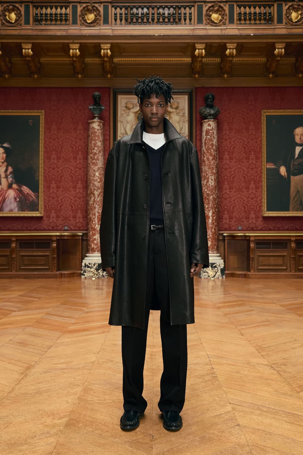 stu 램스킨 레더 코트 상품이미지1