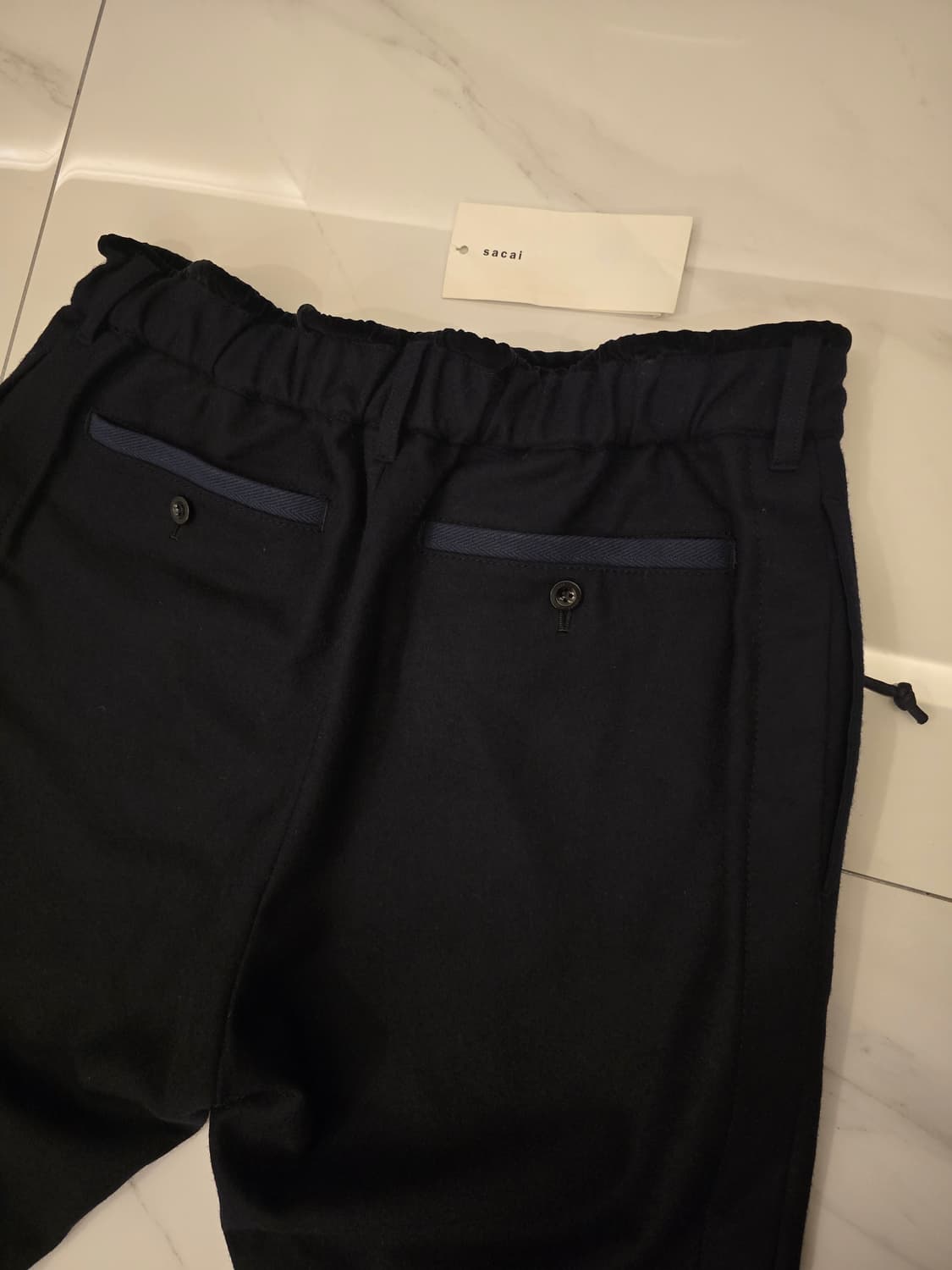 사카이 울 스트링 팬츠 상품이미지3