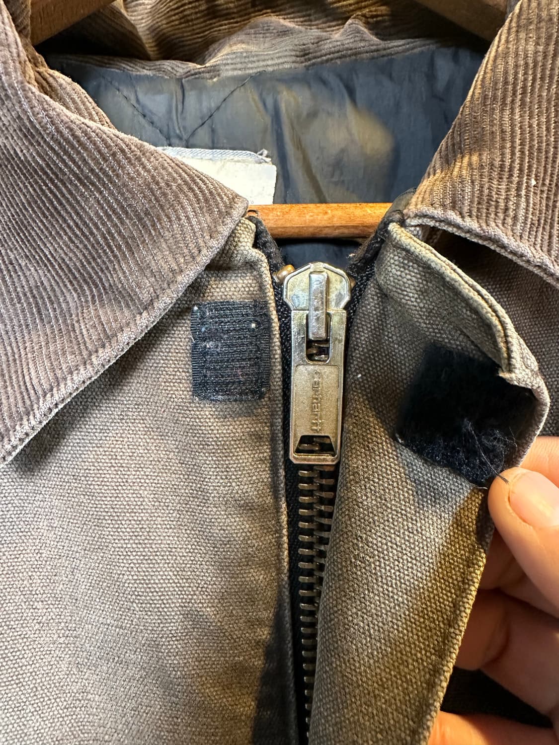 00s 칼하트 디트로이트 페이드 덕 컨버스 워크 자켓 상품이미지6