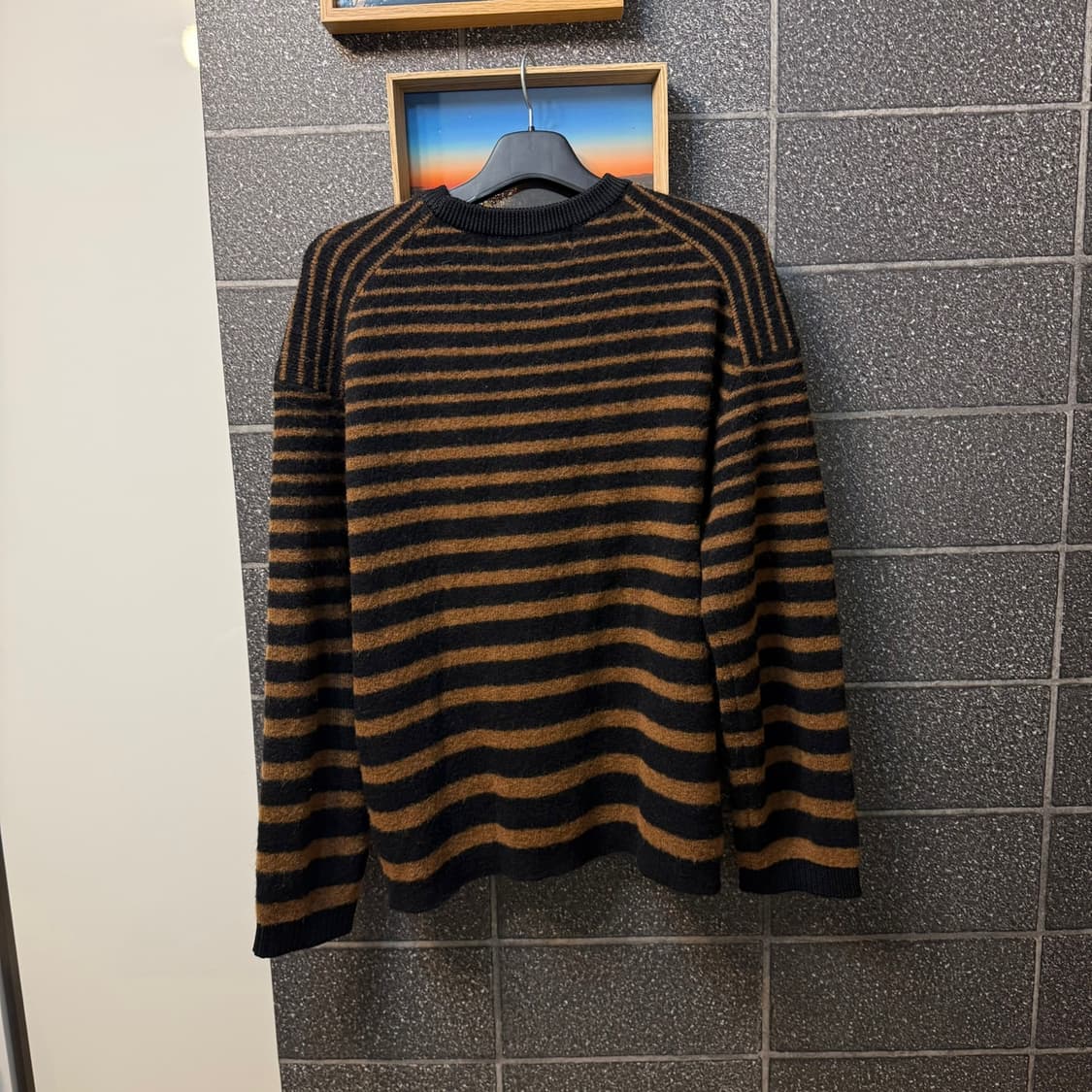 [L] 준지 Juun.J 알파카 혼방 스트라이프 니트 상품이미지4