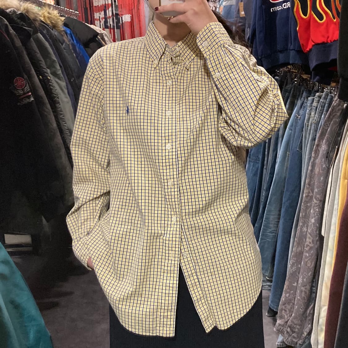 [IM] 폴로셔츠 태터솔체크 옐로우 블루 상품이미지4