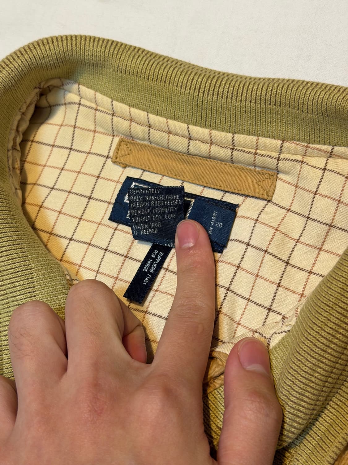 90s 폴로 랄프로렌 A-2 스윙탑 봄버자켓 베이지 상품이미지4