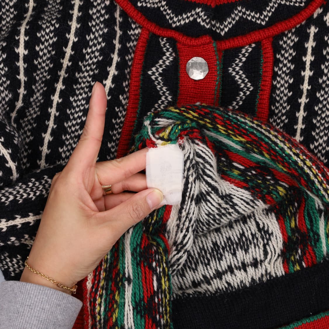 실측확인 빈티지 노르딕 가디건 0414H1 상품이미지3