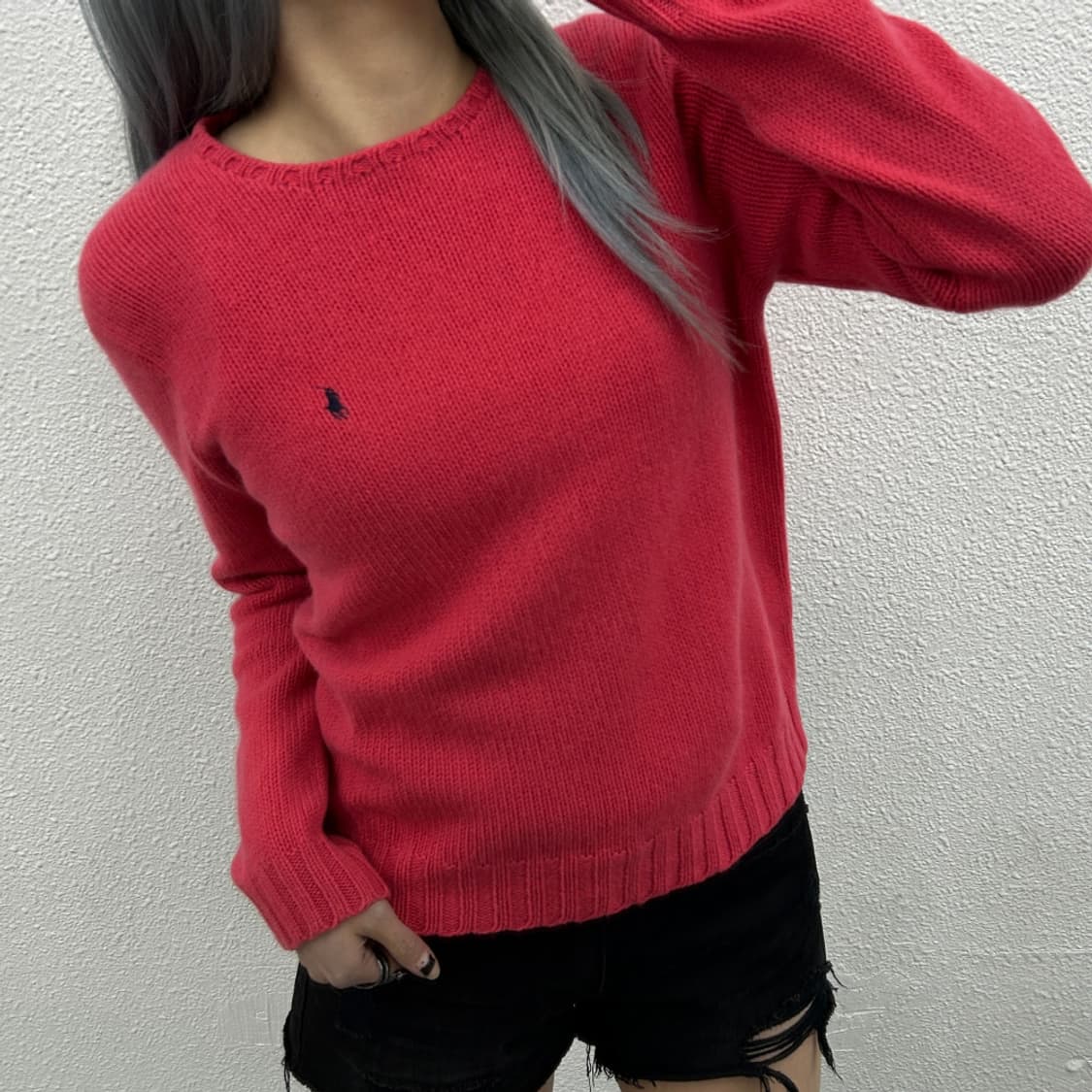폴로 랄프로렌 네이비포니 핑크 니트 95 상품이미지1