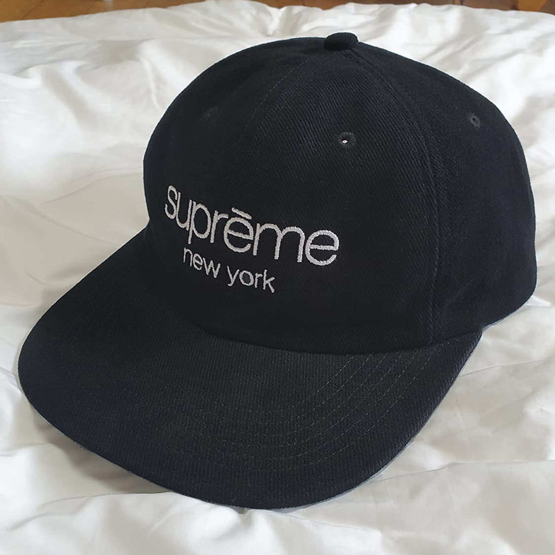[OS] 슈프림 클래식로고 6패널캡 블랙 상품이미지2