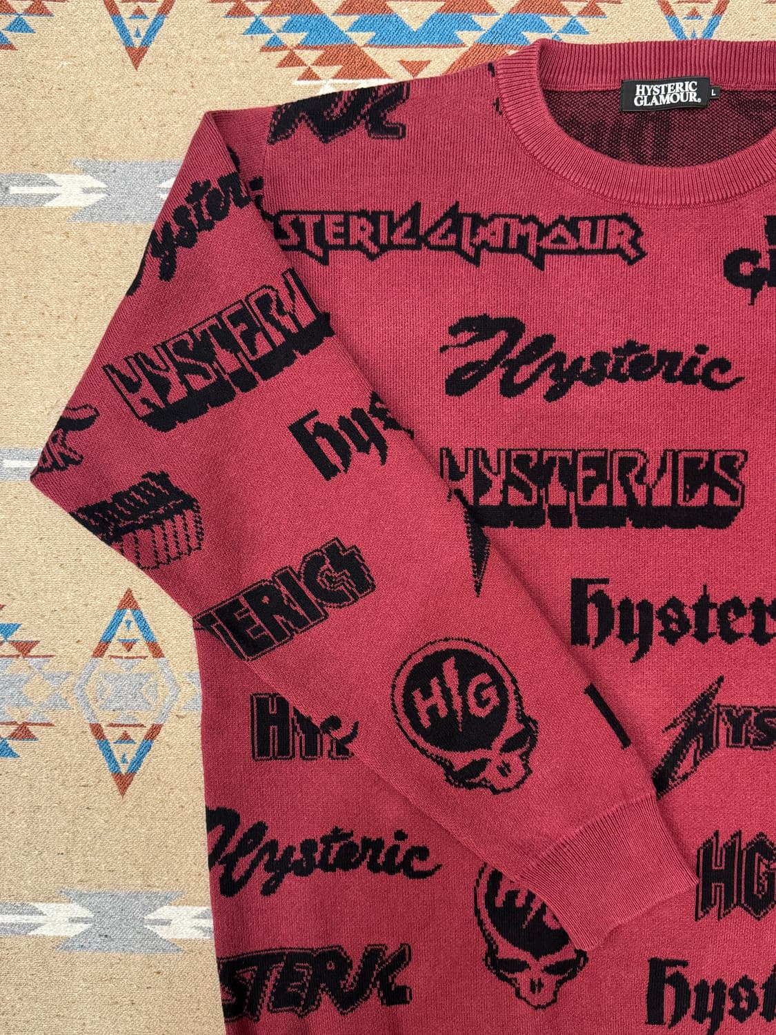 [L] 히스테릭글래머 로고 니트 스웨터 상품이미지3