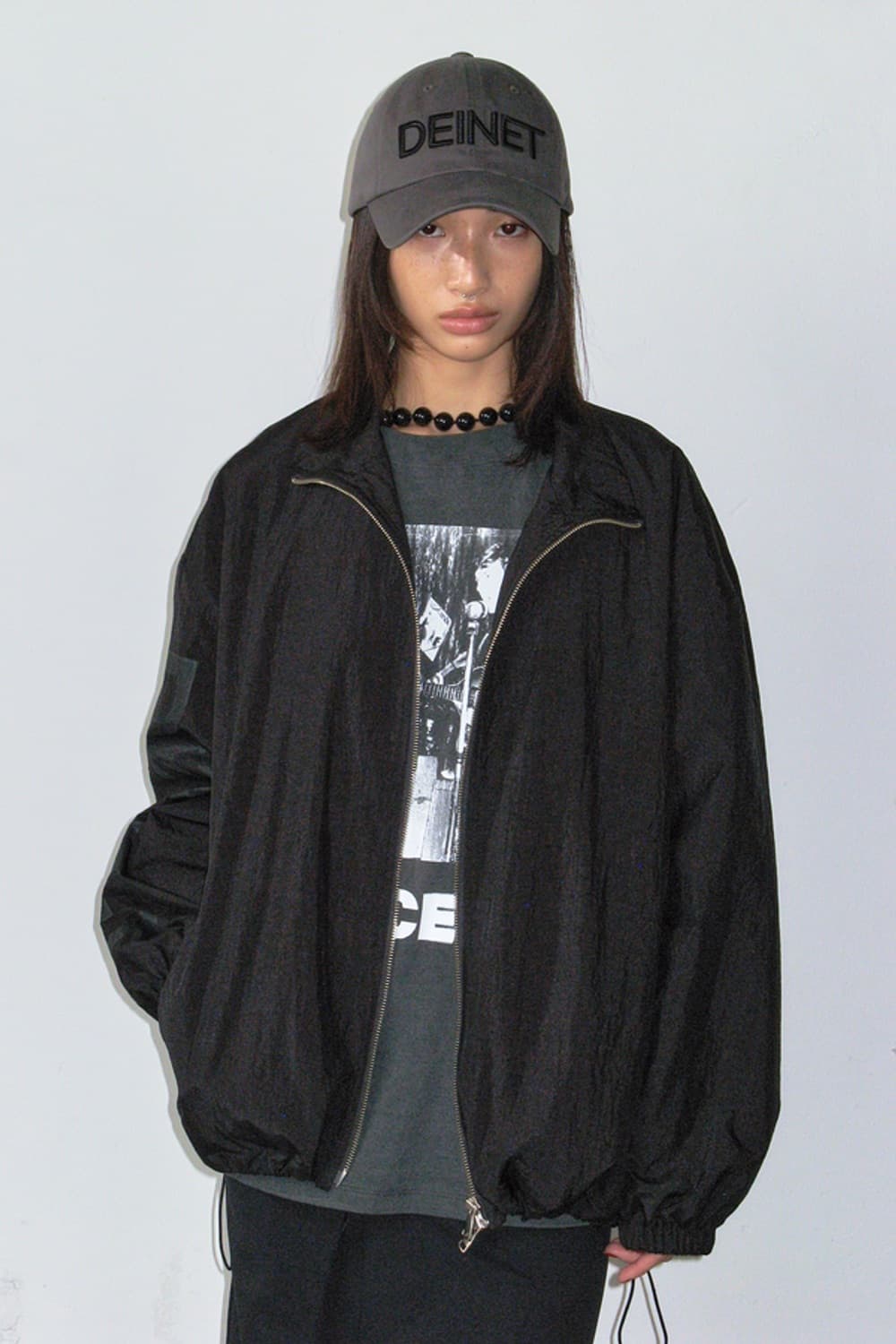 다이닛 로고 캡 모자 차콜 상품이미지3