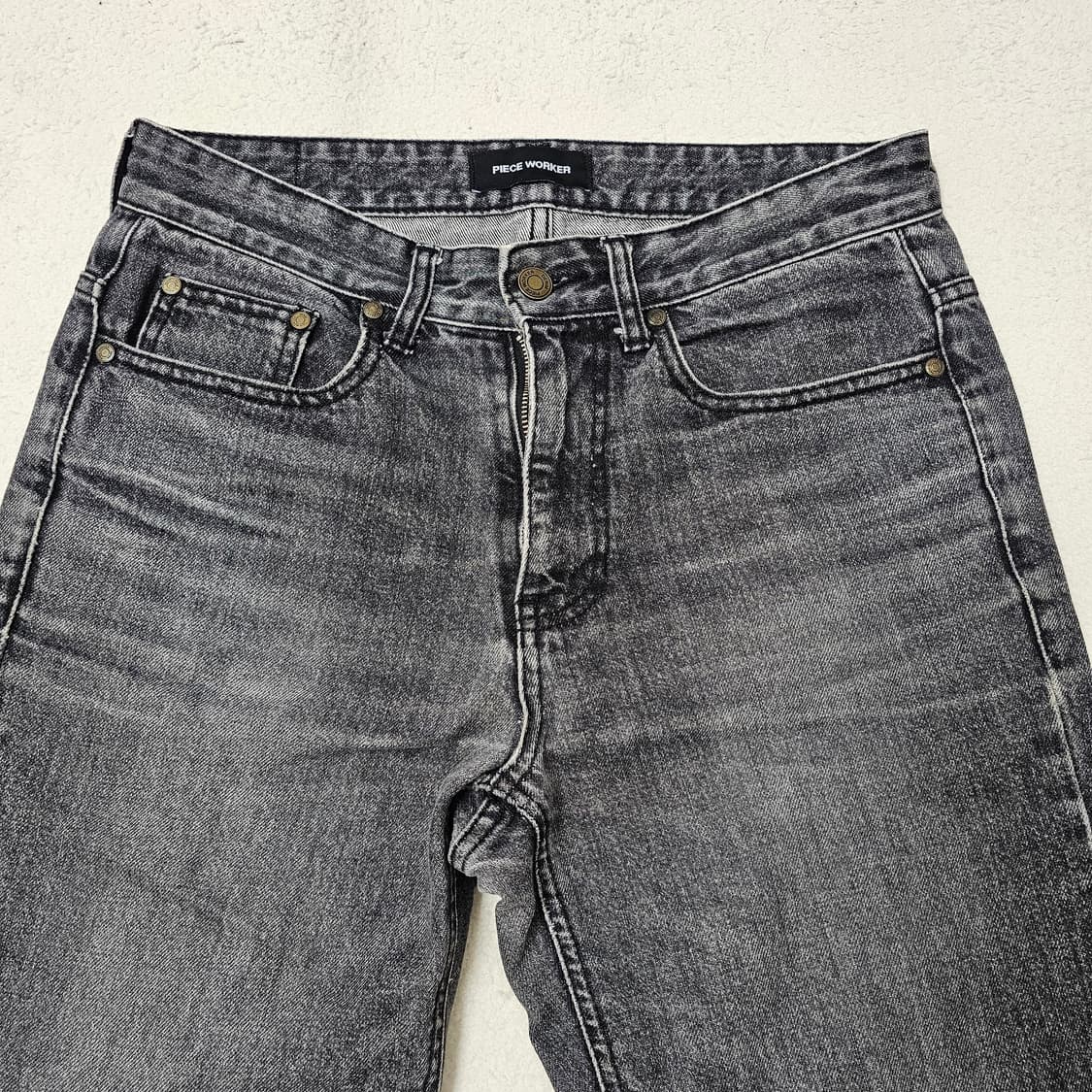 30 피스워커 흑청 데님 청바지 상품이미지3