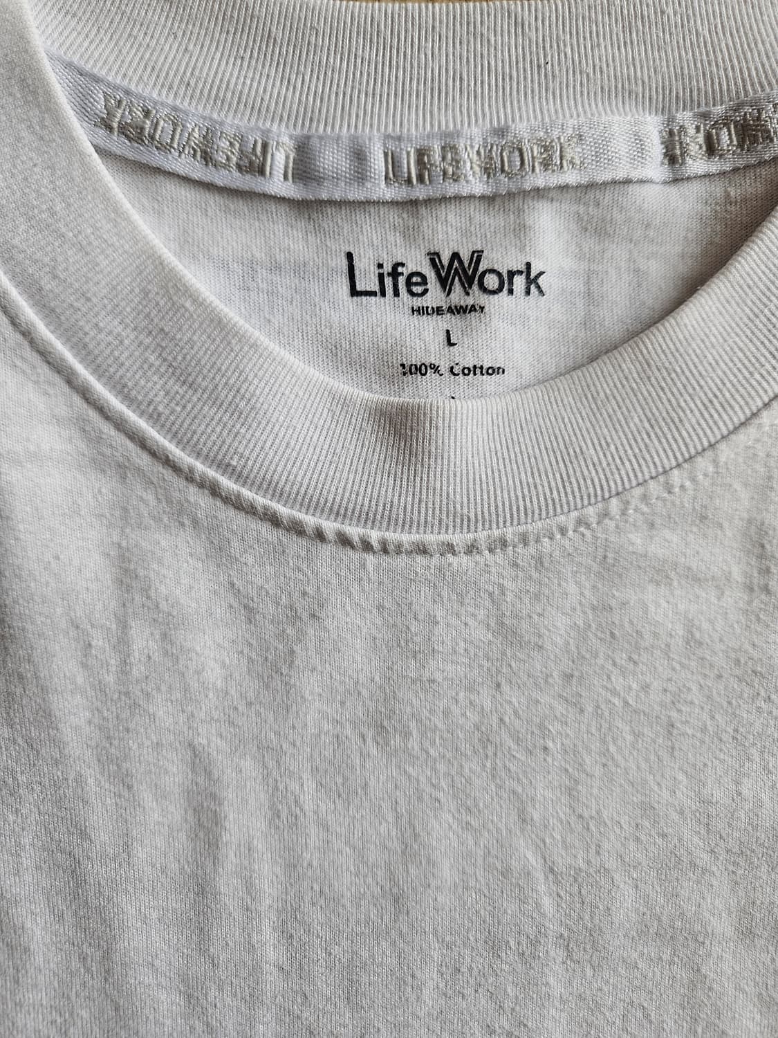 라이프워크 강아지 로고 반팔 티셔츠 흰색, 검은색 L 상품이미지10