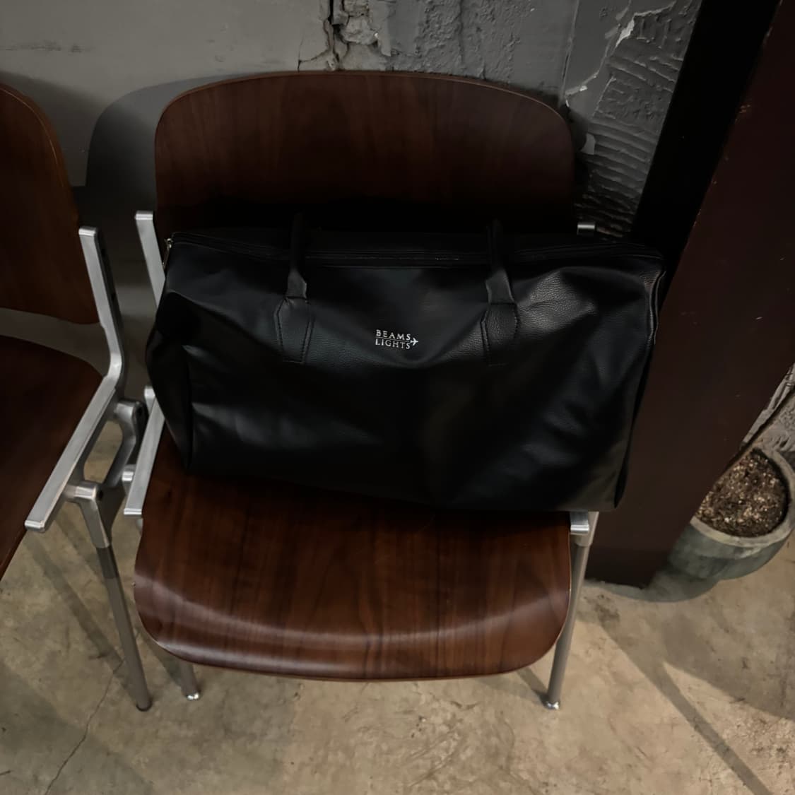 beams light faux leather boston bag 상품이미지3