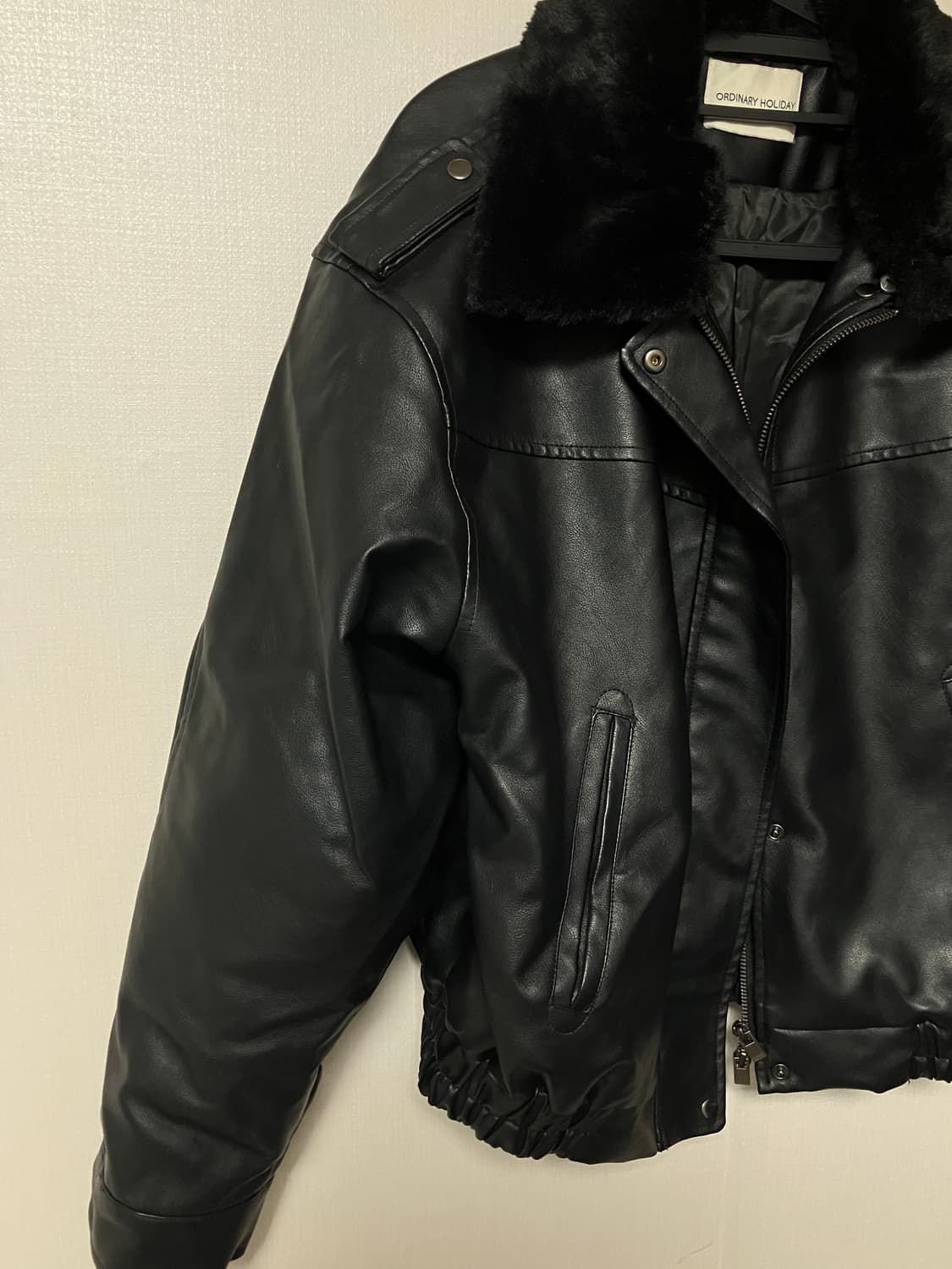 오디너리 홀리데이 가죽자켓 가죽집업 상품이미지6