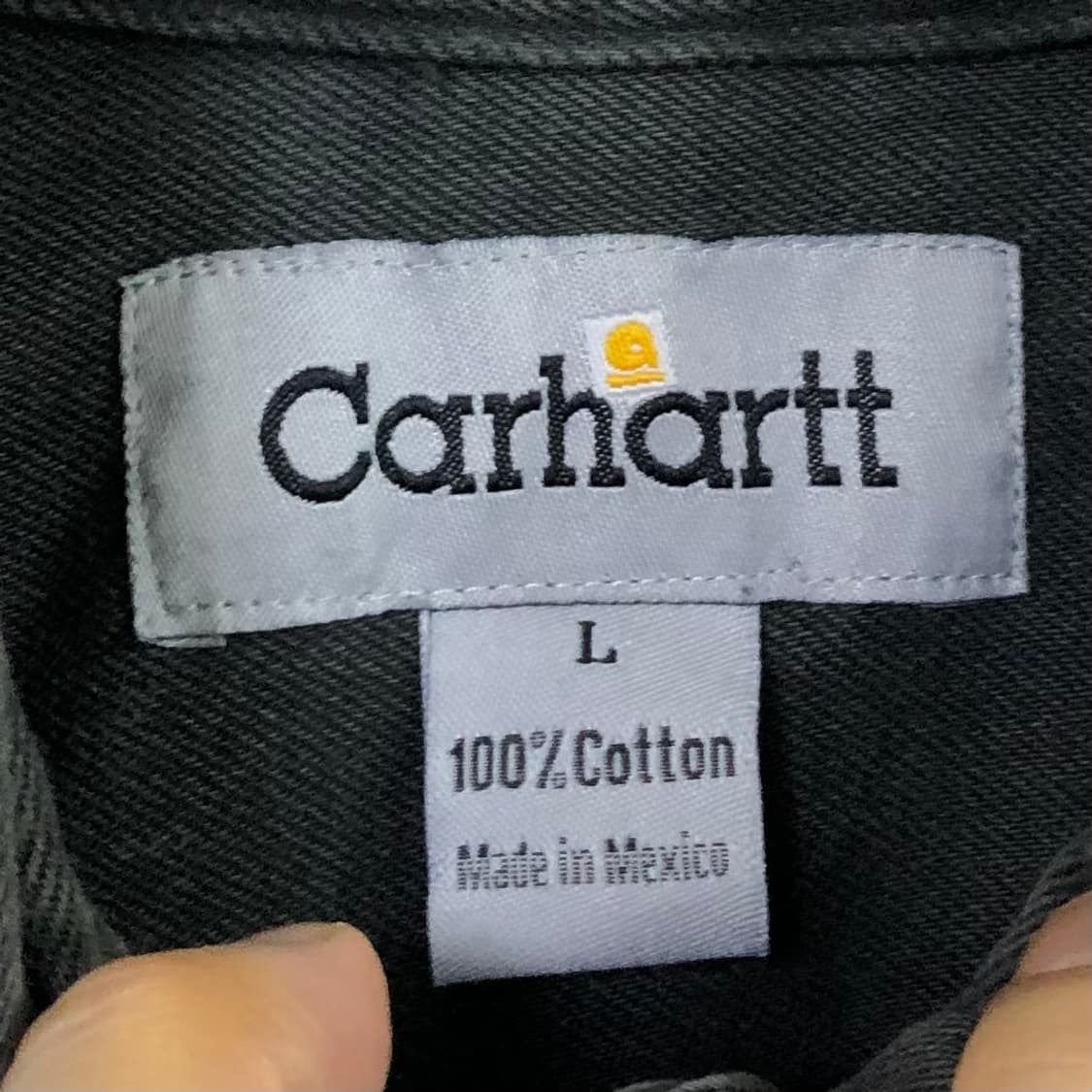L 칼하트 블랙 데님 자켓  상품이미지4