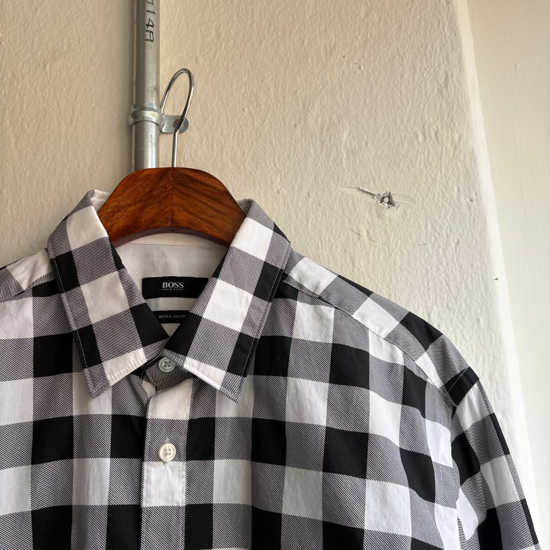 휴고 보스 블랙 체커보드 셔츠 상품이미지2