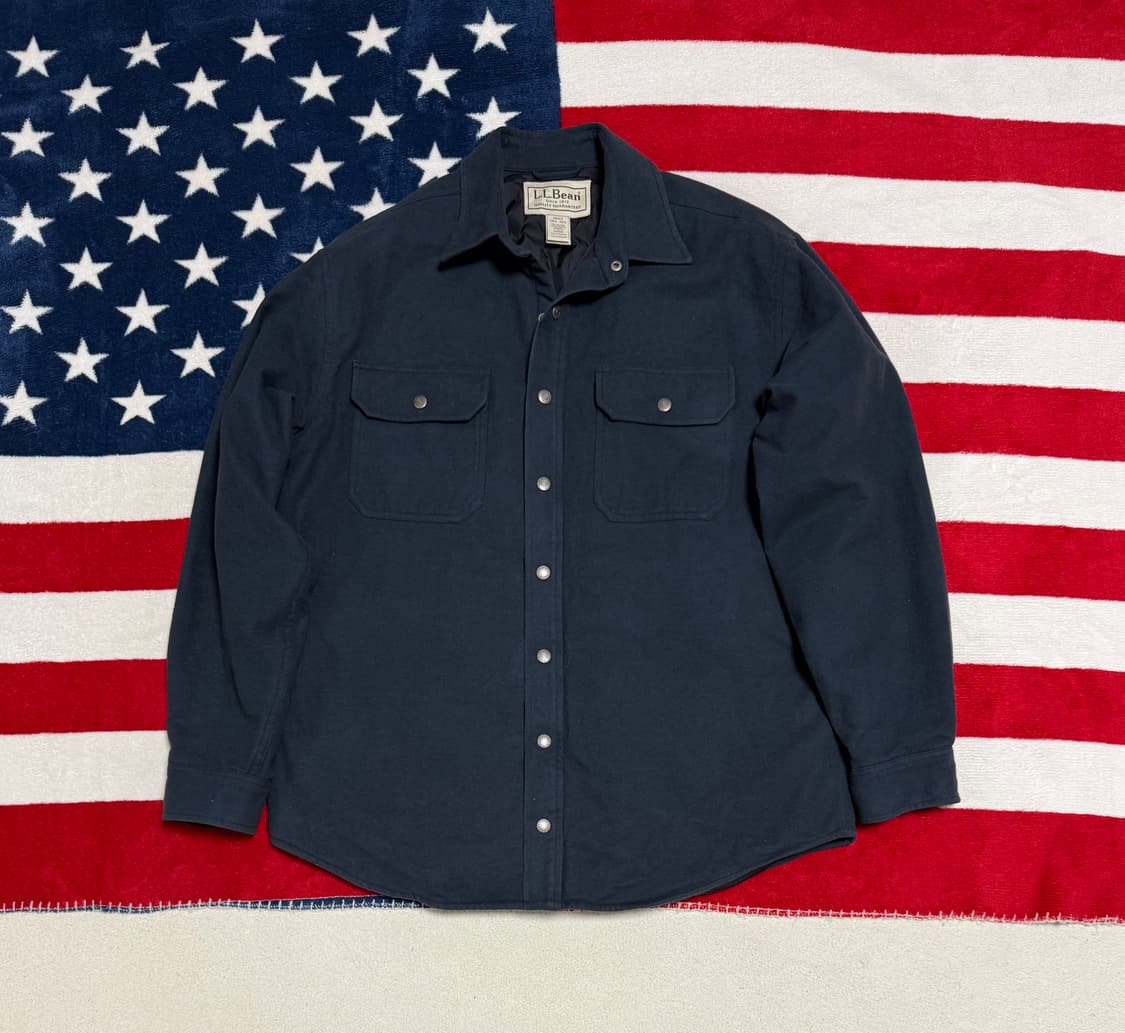 𝐋.𝐋 𝐁𝐞𝐚𝐧 퀄팅안감 셔츠형자켓 엘엘빈 vintage 상품이미지1