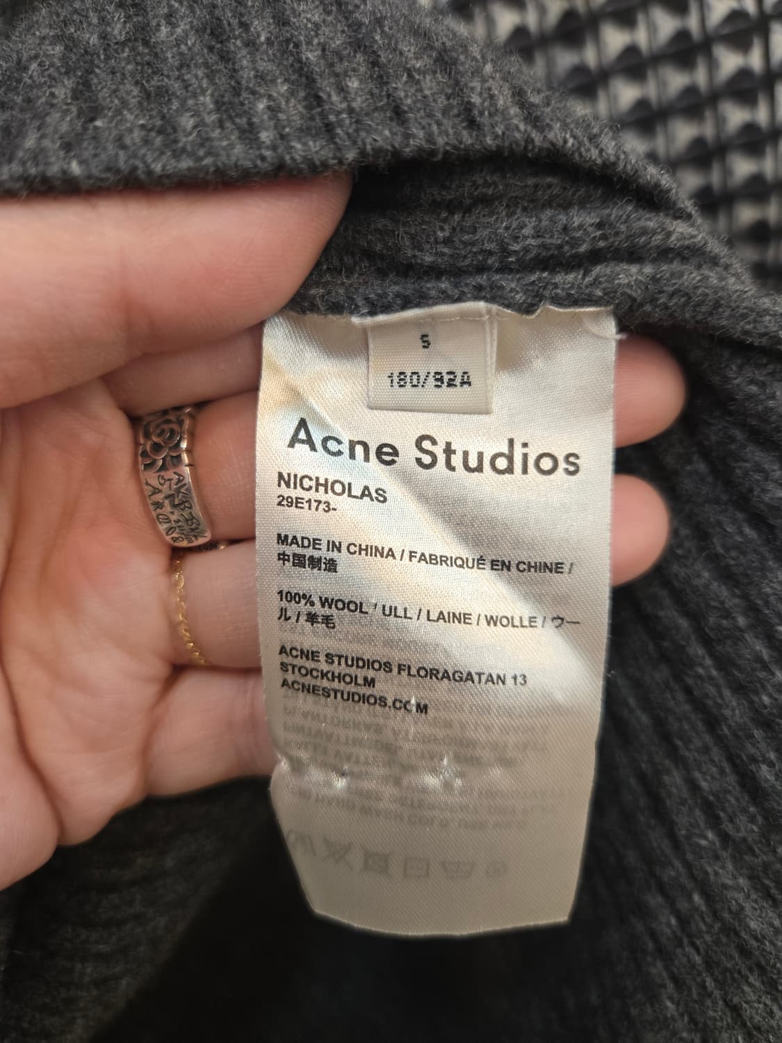 Acne Studios 니콜라스 립 니트 스웨터 상품이미지5