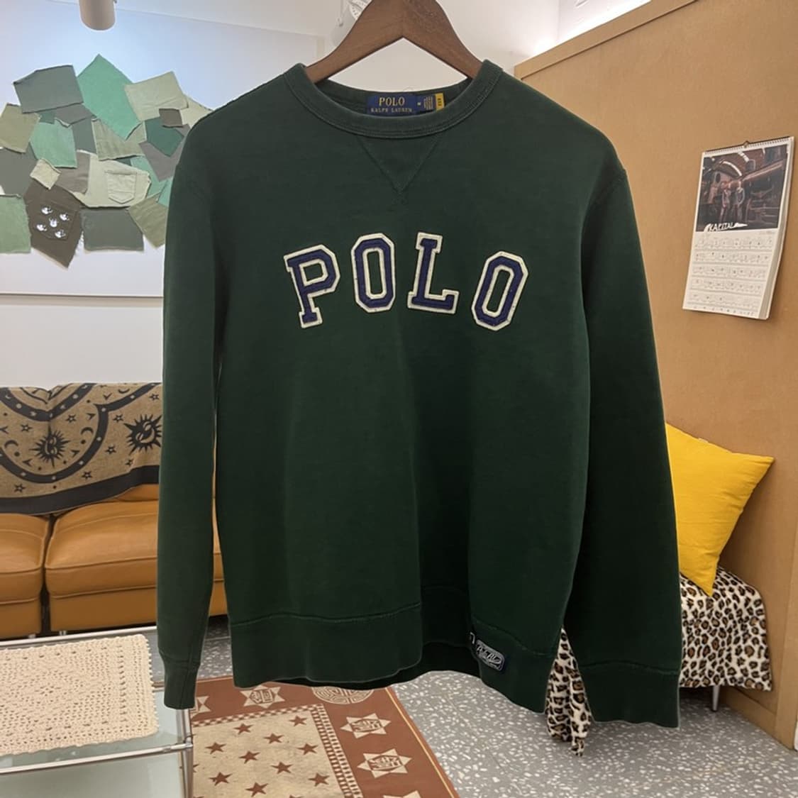 폴로 랄프로렌 레트로 빈티지 Y2K 딥그린 맨투맨 M C10013 상품이미지3