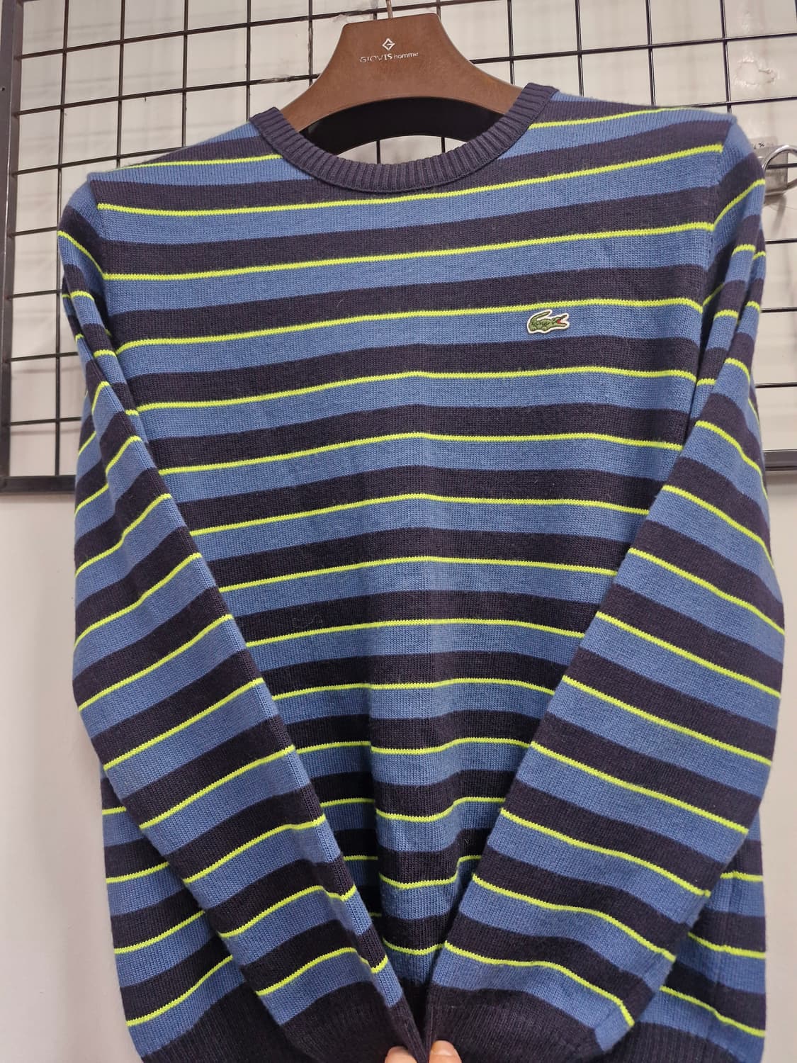 95M 라코스테 스트라이프 모 긴팔 니트. 상품이미지5