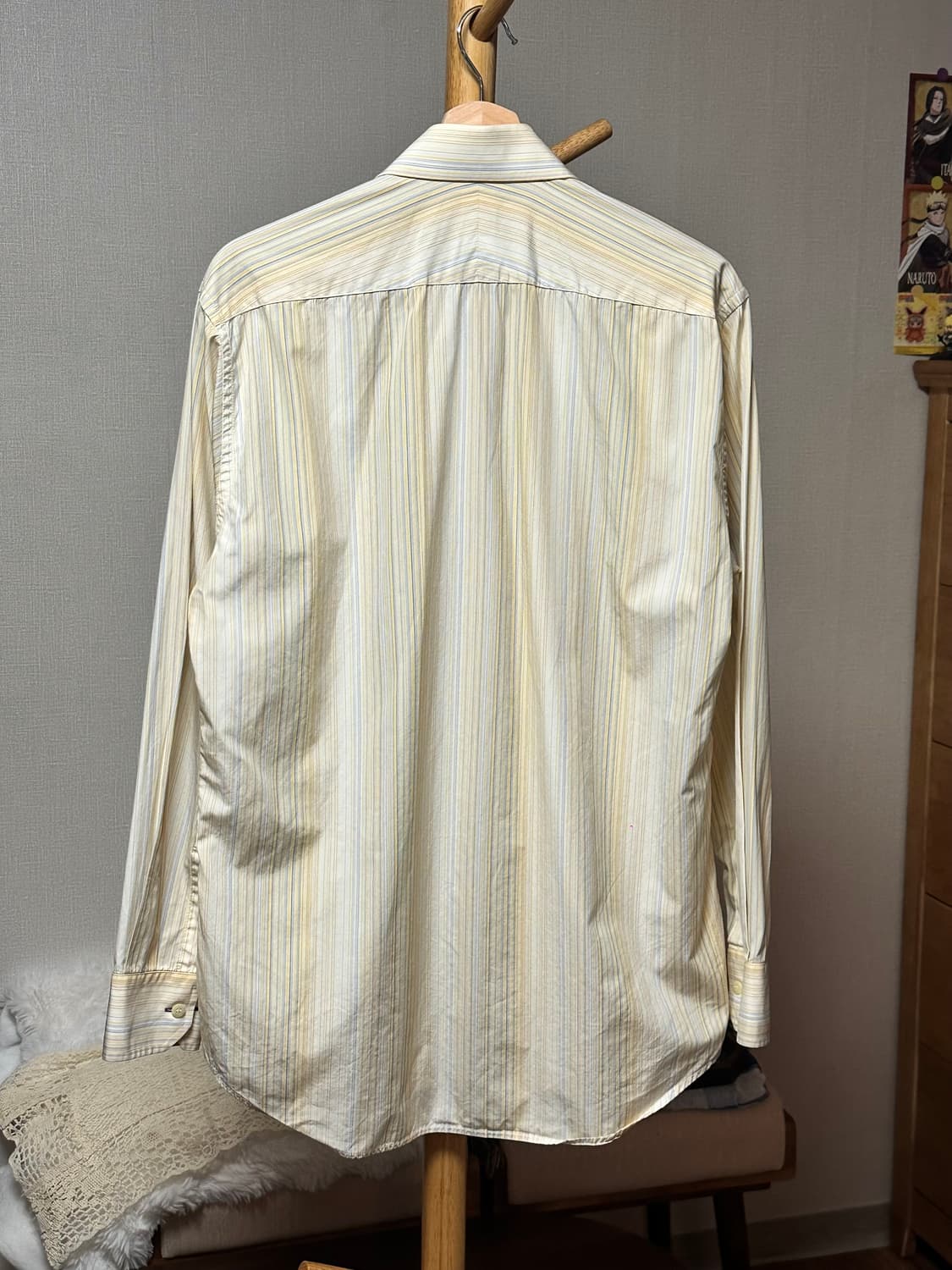 폴스미스 바코드 스트라이프셔츠 15 1/2 옐로우 상품이미지3