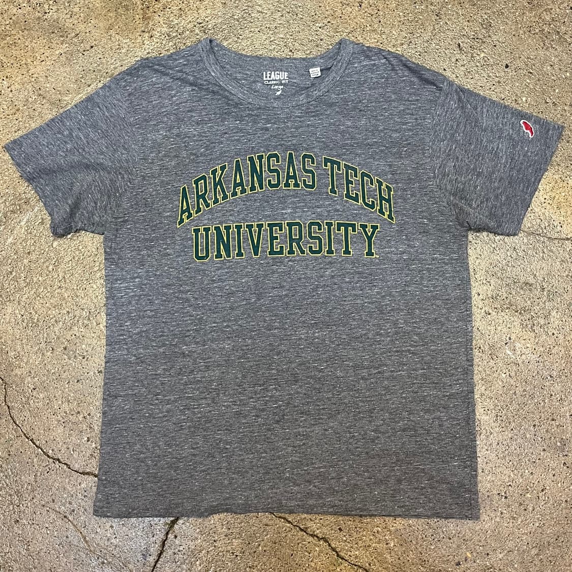 미국 빈티지 리그 아칸소 유니버티시 굿즈 티셔츠 회색 상품이미지2