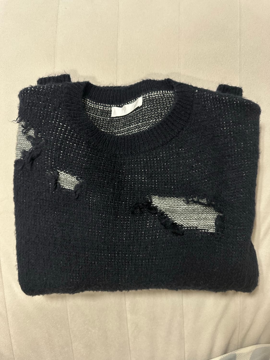 Aieul 아이엘 frag knit navy 상품이미지4