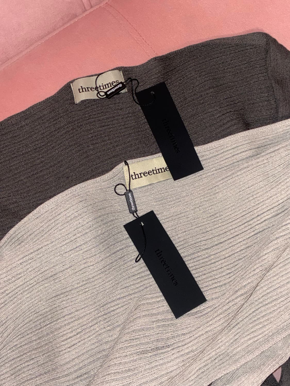 (새상품) 쓰리타임즈 릿볼레로 가디건 그레이 상품이미지3