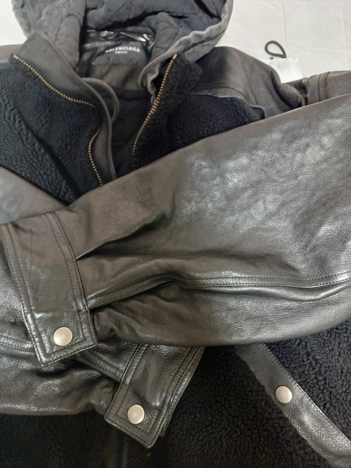 [xs] 발렌시아가 칼리지 1917 버팔로 레더자켓 상품이미지2