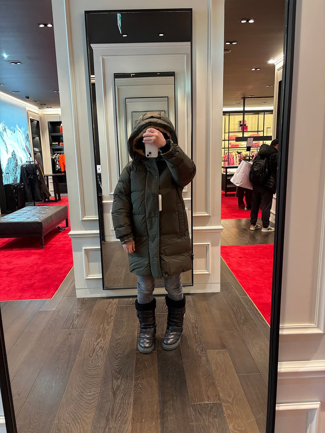 몽클레어 알라곤 미들롱패딩 상품이미지2