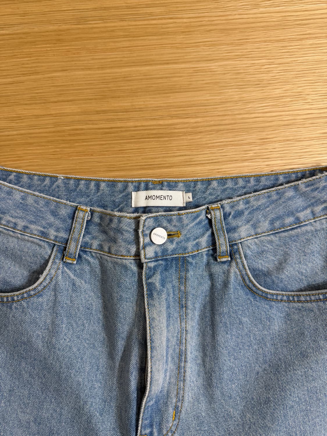 아모멘토 리사이클 데님 라이트블루 L 상품이미지4