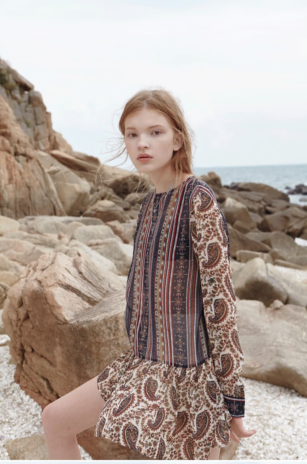 위메농 페이즐리 원피스 상품이미지2