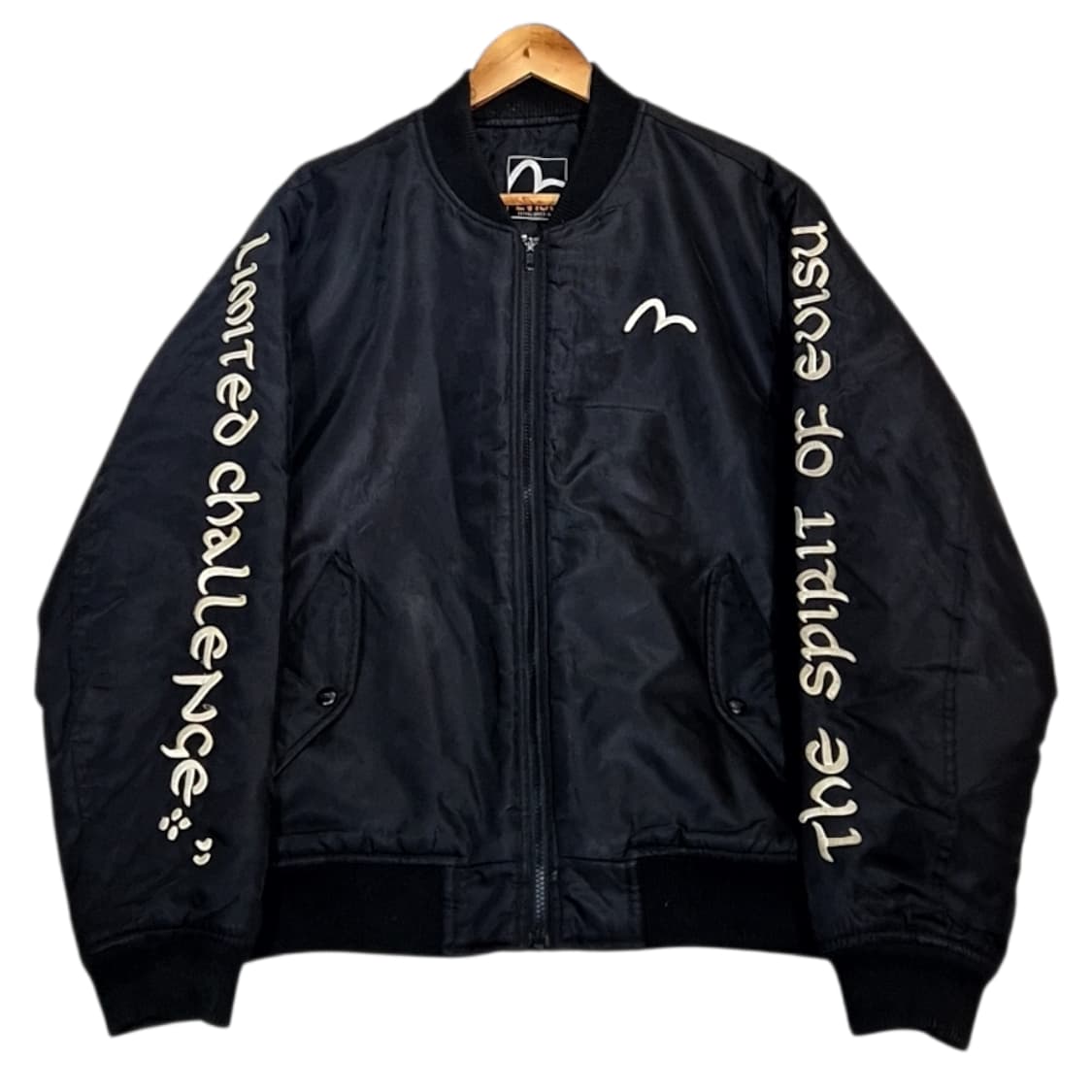 Evisu 에비수 슬리브 로고 봄버 자켓 상품이미지1