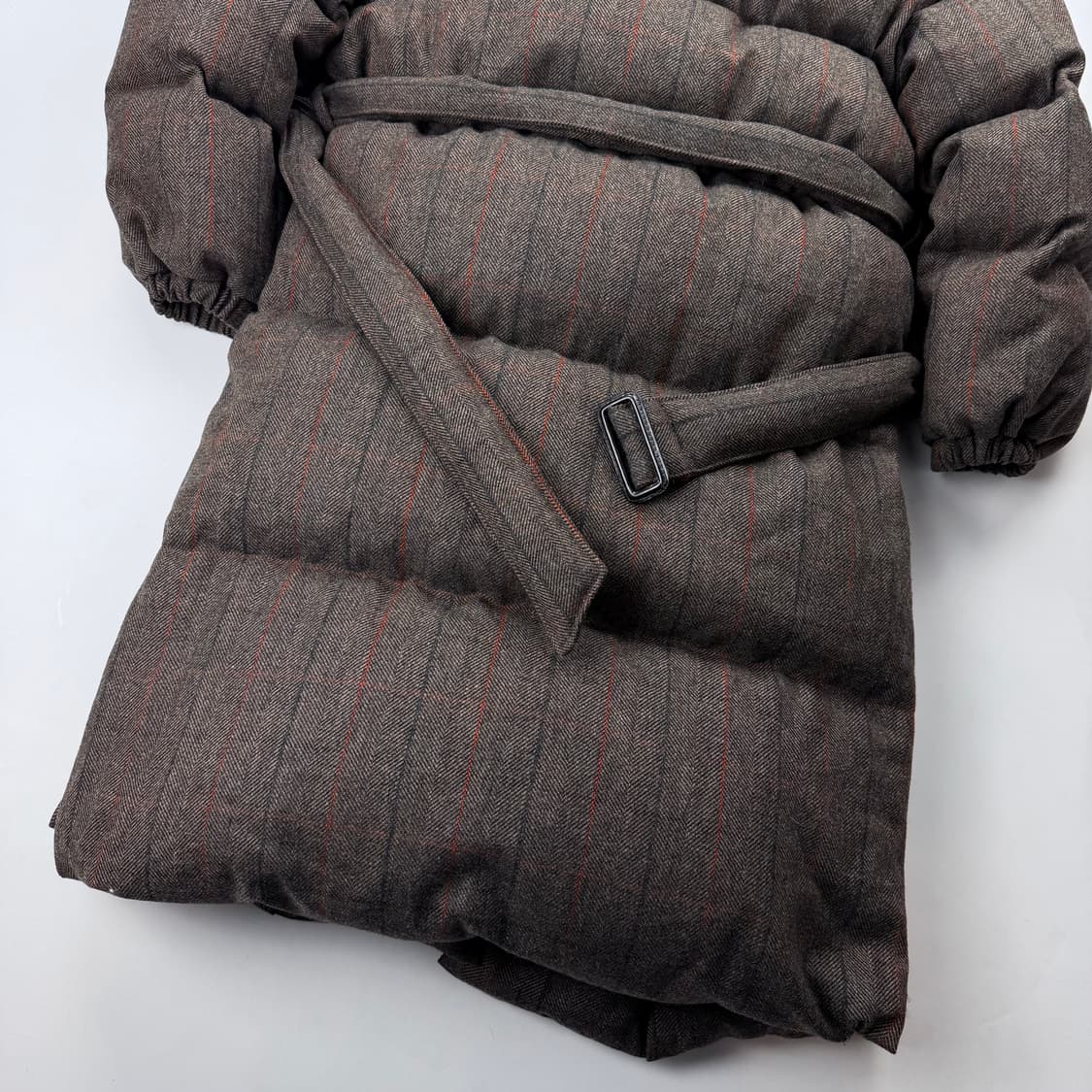 비클라(becla) 아브라함 문 울 헤링본 패딩 코트 상품이미지10