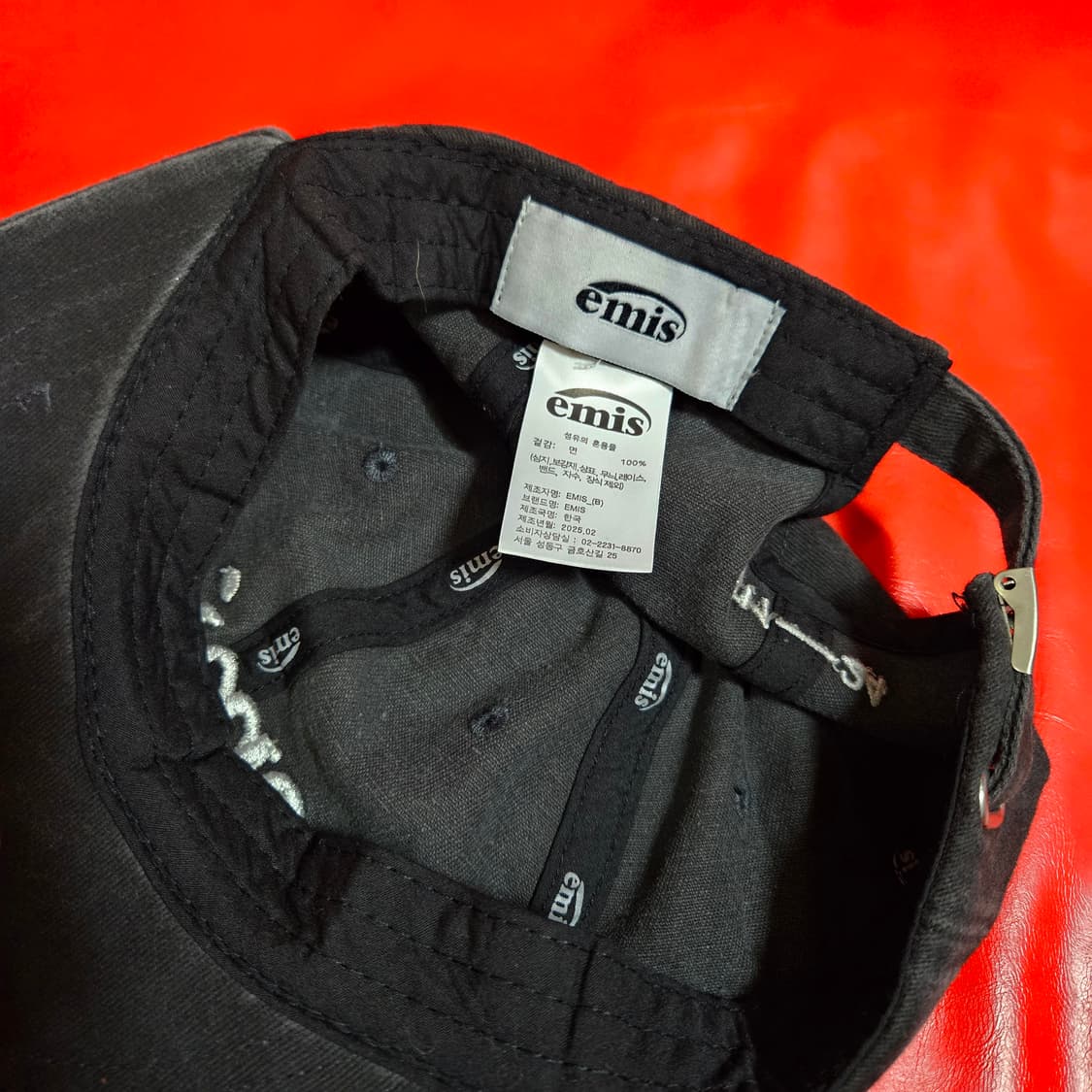 이미스(Emis) 25ss 빈티지 피그먼트 볼캡 free 상품이미지5