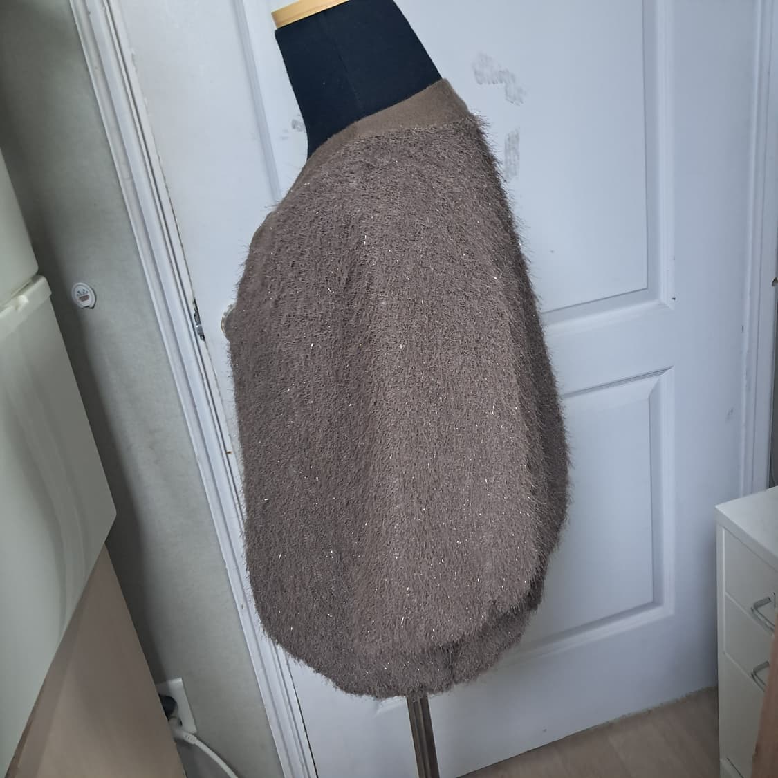 잇미샤 브라운 펄 가디건 44~55(상태상급) 상품이미지2