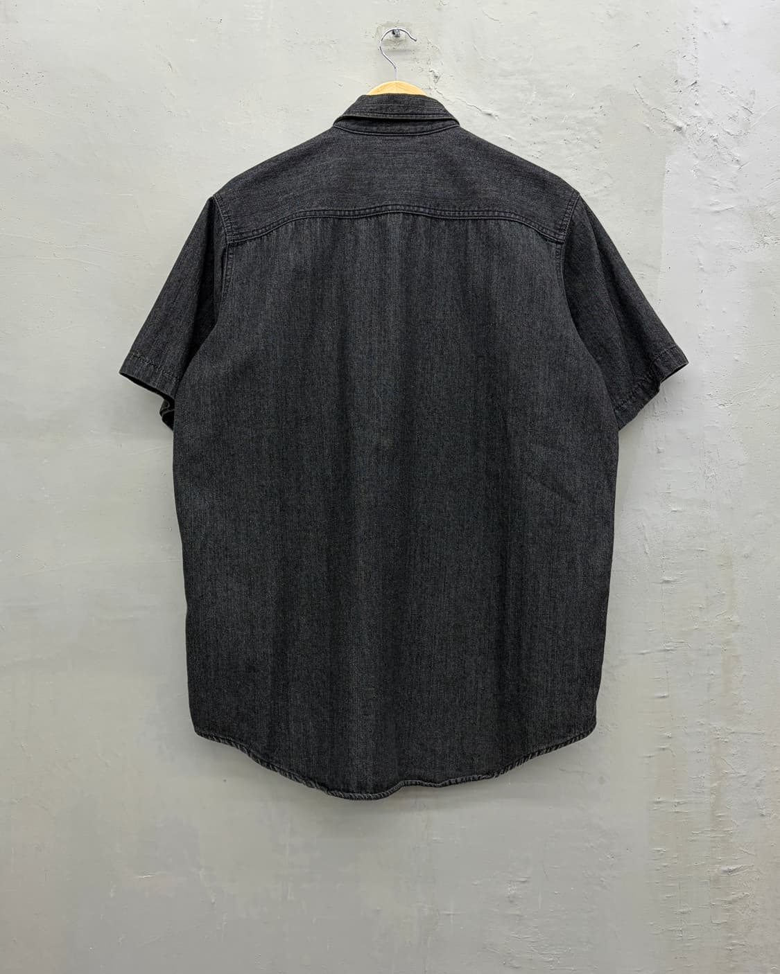  네이버후드 투포켓 블랙 데님 워크 셔츠 상품이미지5