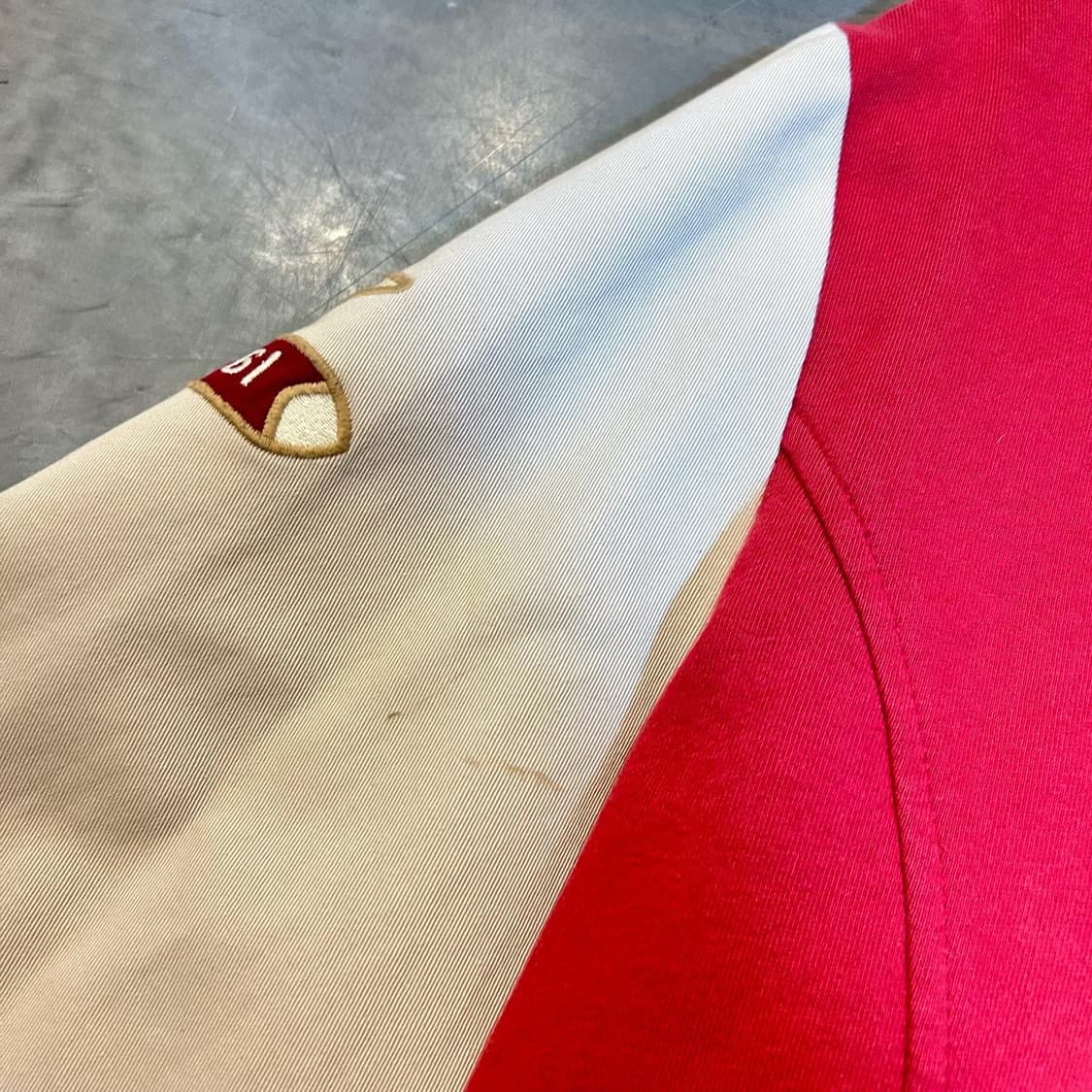 “ MLB “ red varsity jacket 상품이미지5