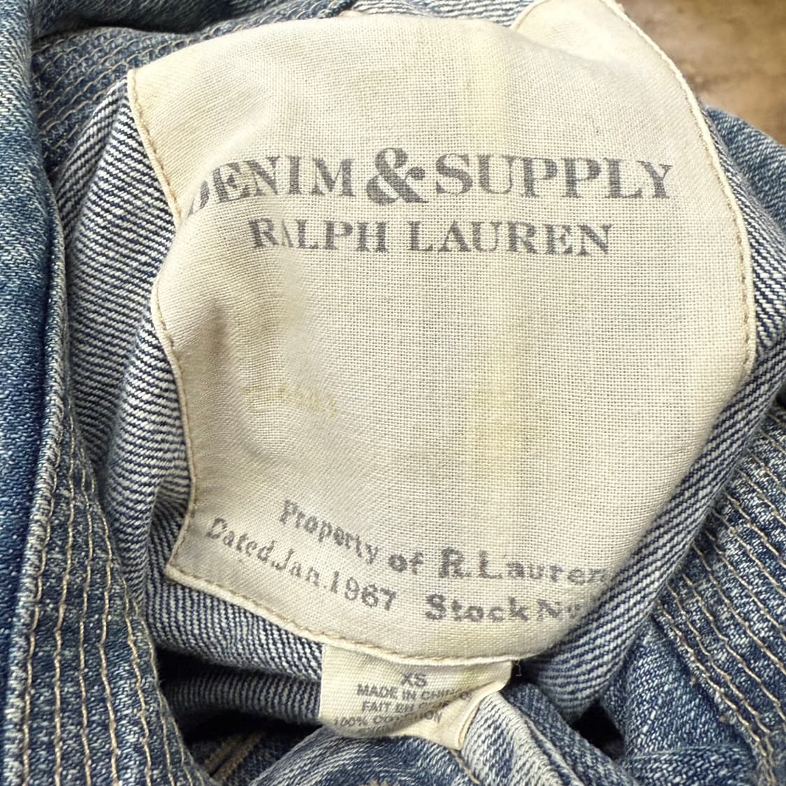 [정품/XS] 데님앤서플라이 랄프로렌 더블 데님 자켓 b8 상품이미지5