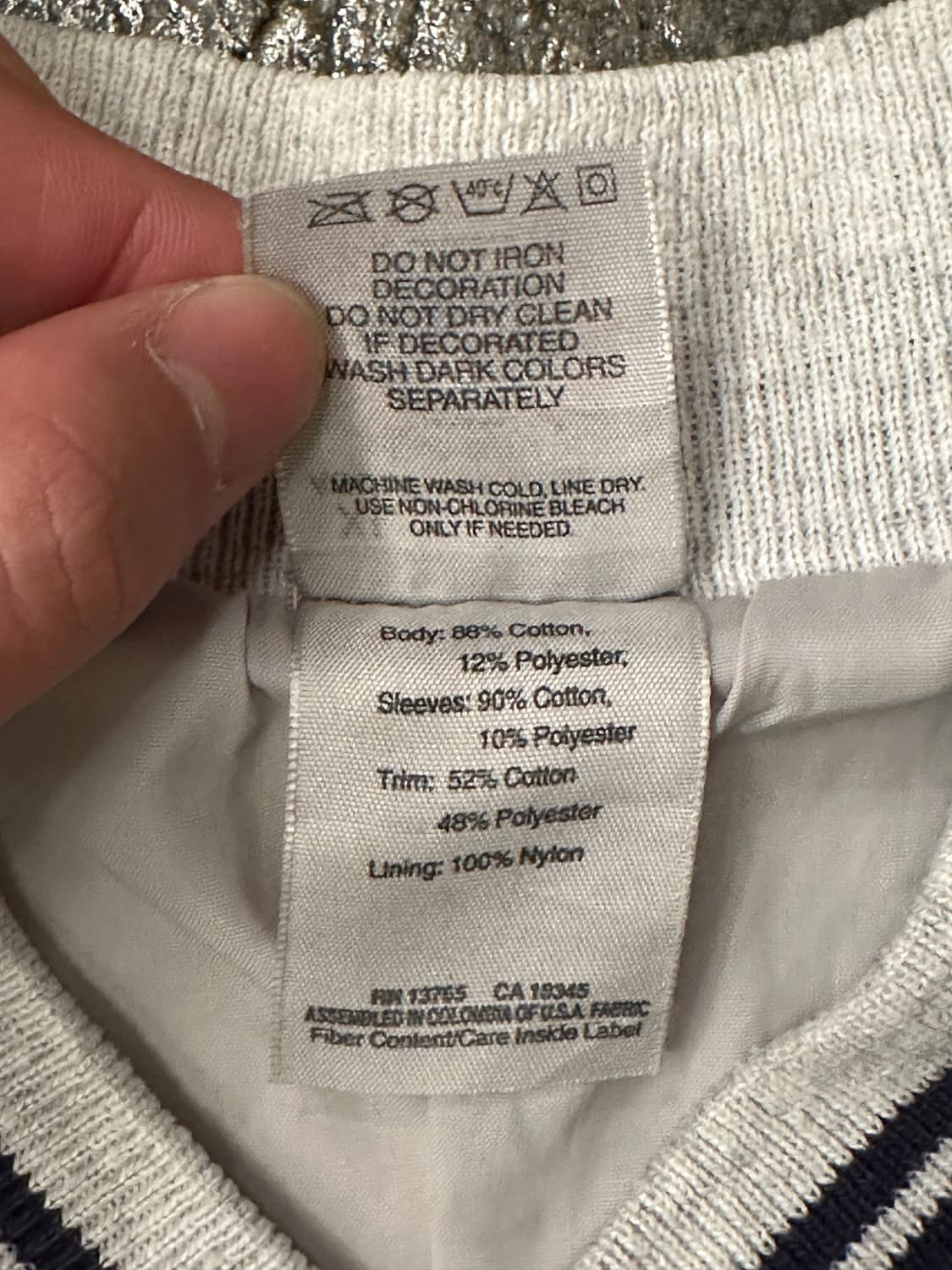 90s Fruit of the loom 프룻오브더룸 야구점퍼 XL 상품이미지5