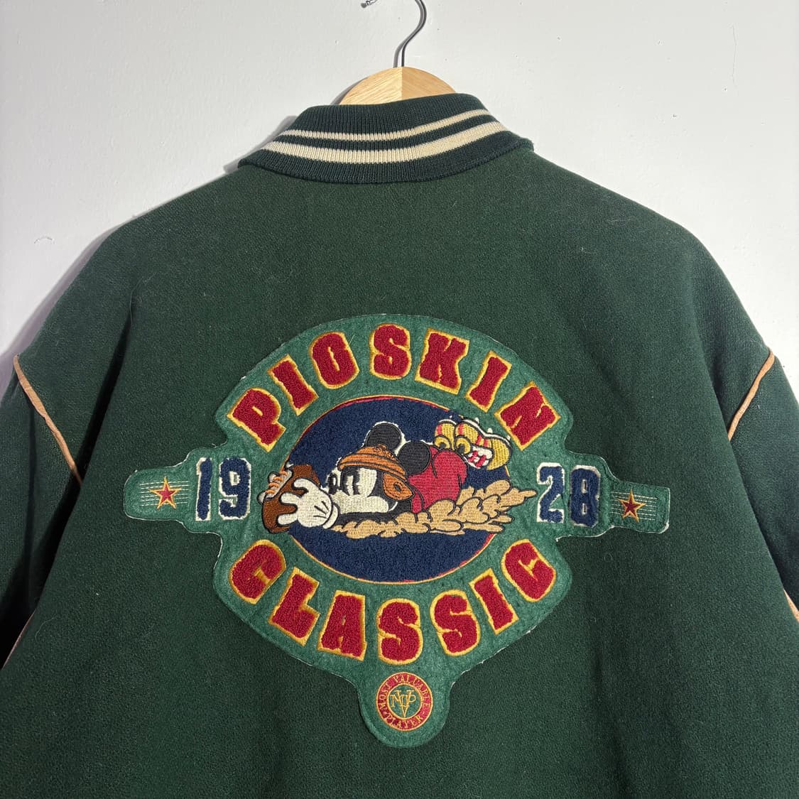 디즈니(Disney) 미키마우스 빈티지 그린 바시티 자켓 상품이미지6