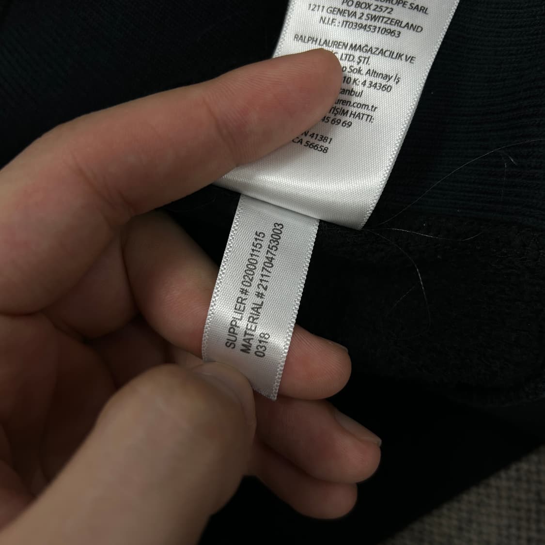 폴로 우먼스 블랙 스몰포니 후드집업(S) 상품이미지4