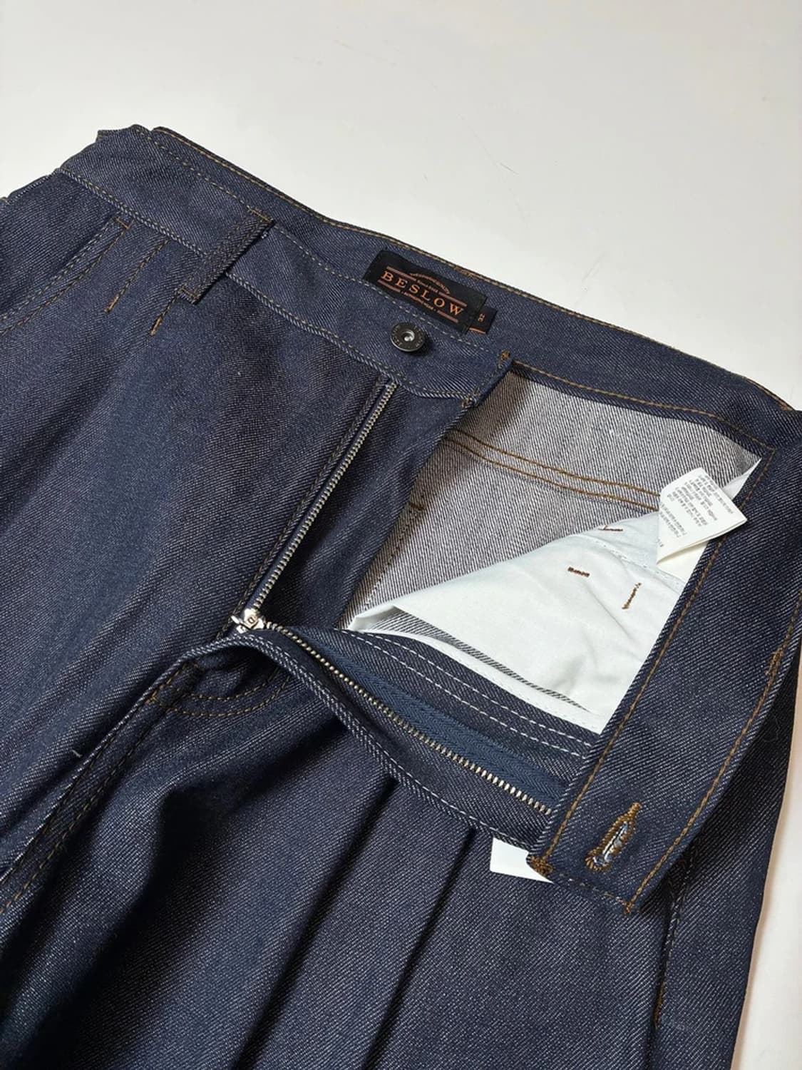 비슬로우 BESLOW 22ss 핀턱 와이드 데님 팬츠 PN9146 상품이미지3